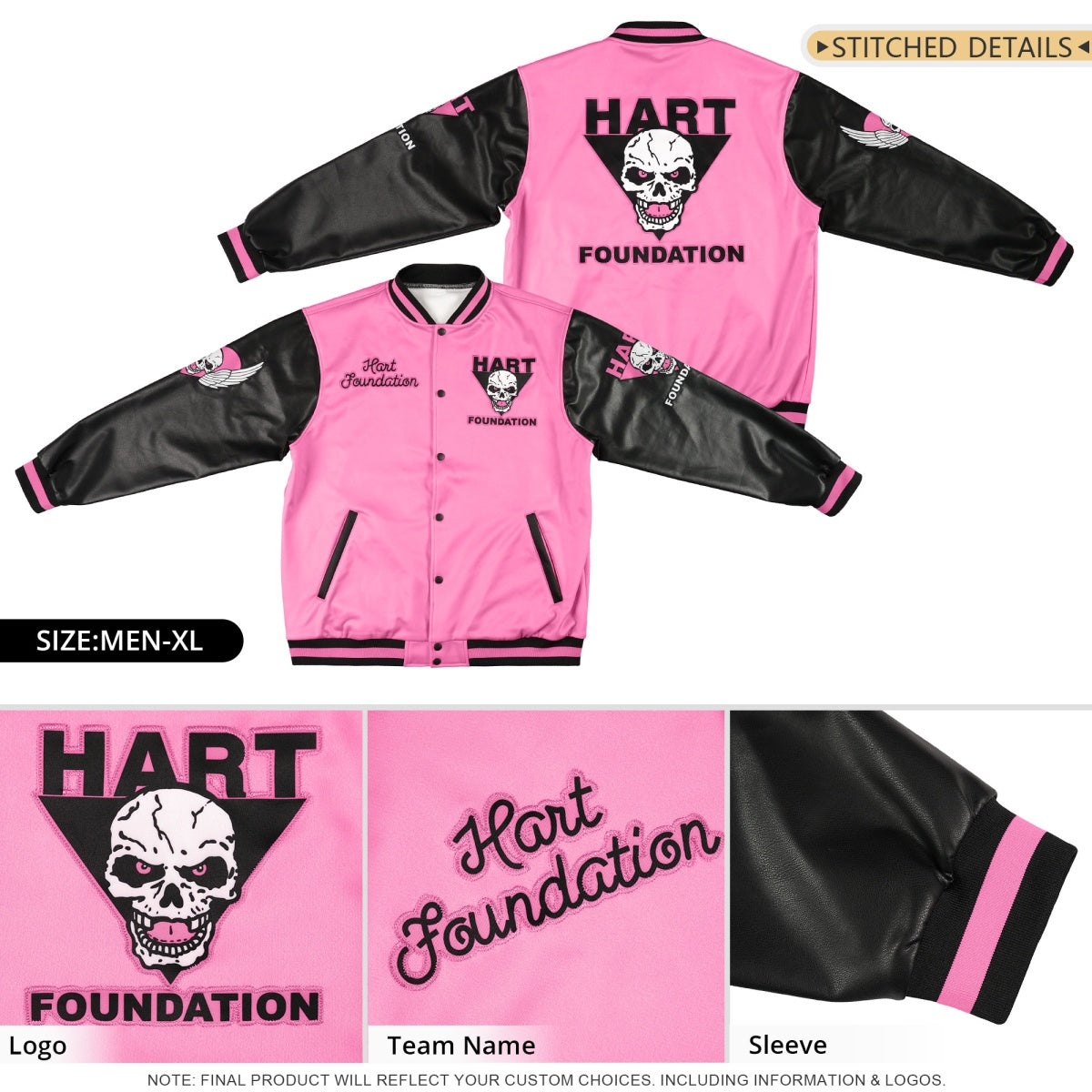 Custom Black Neon Green Raglan Sleeves Full-Snap Faux Leather Letterman Jacket| KXKSHOP