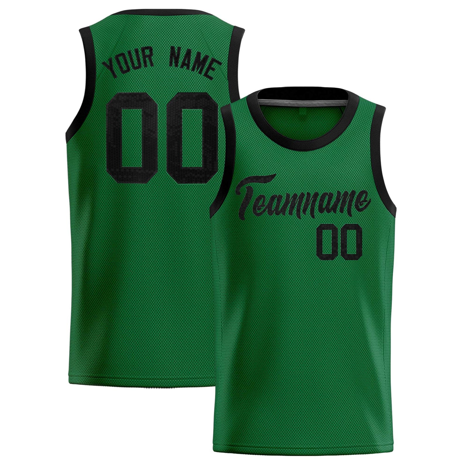 Custom Kelly Green Sequined Tops Athletic Basketball Jersey