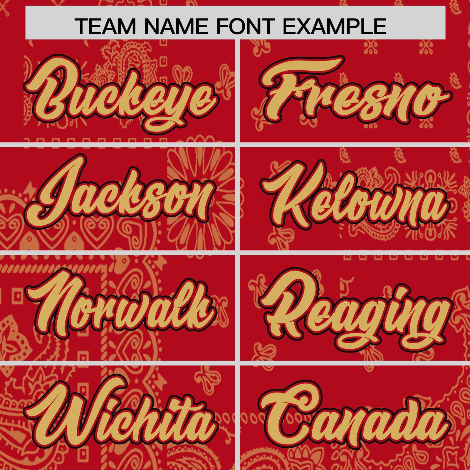 Custom Old Gold Red White Cashew Flower Graffiti Pattern V-Neck Hockey Jersey| KXKSHOP
