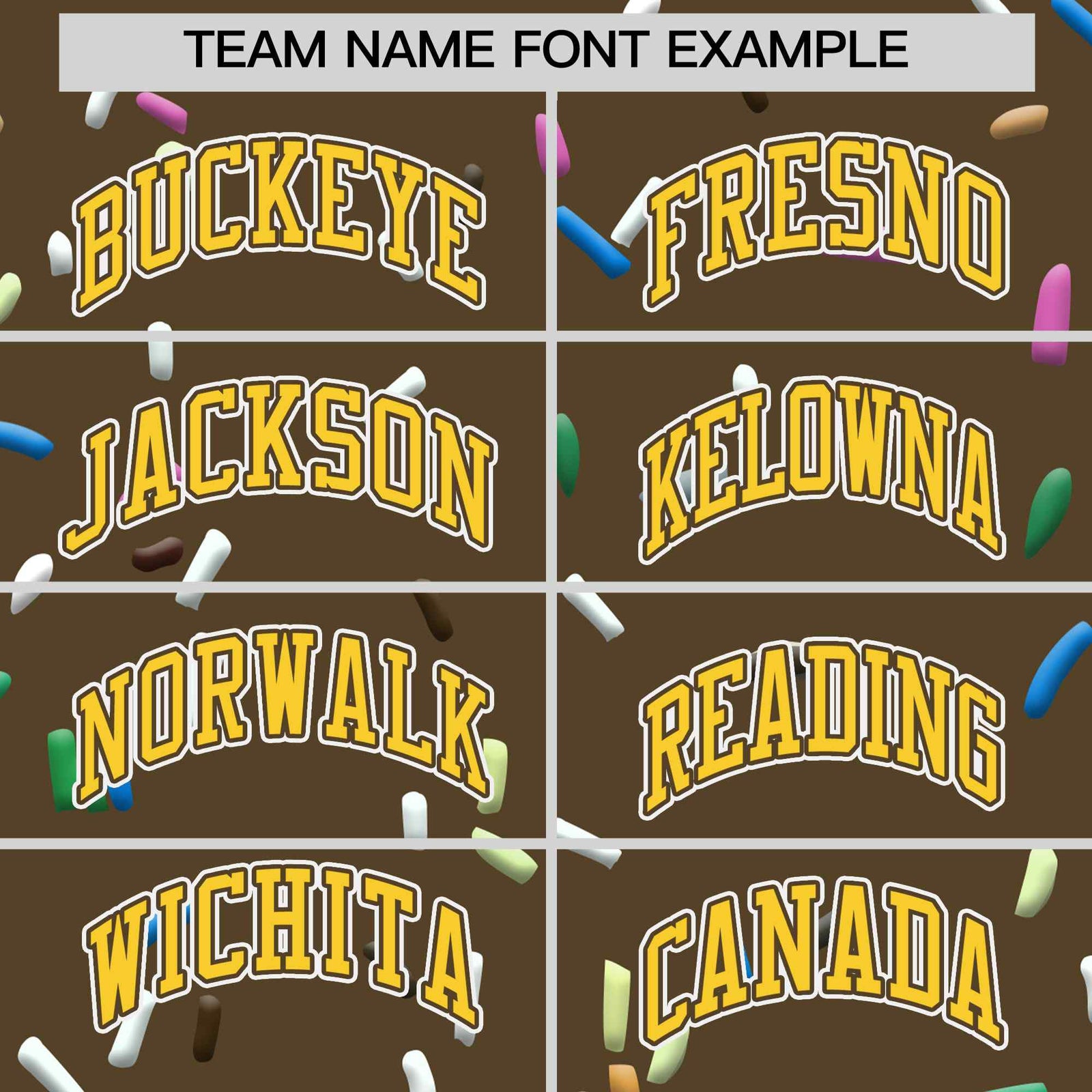 Custom Light Brown Gold Ice Cream Pattern Personalized V-Neck Hockey Jersey