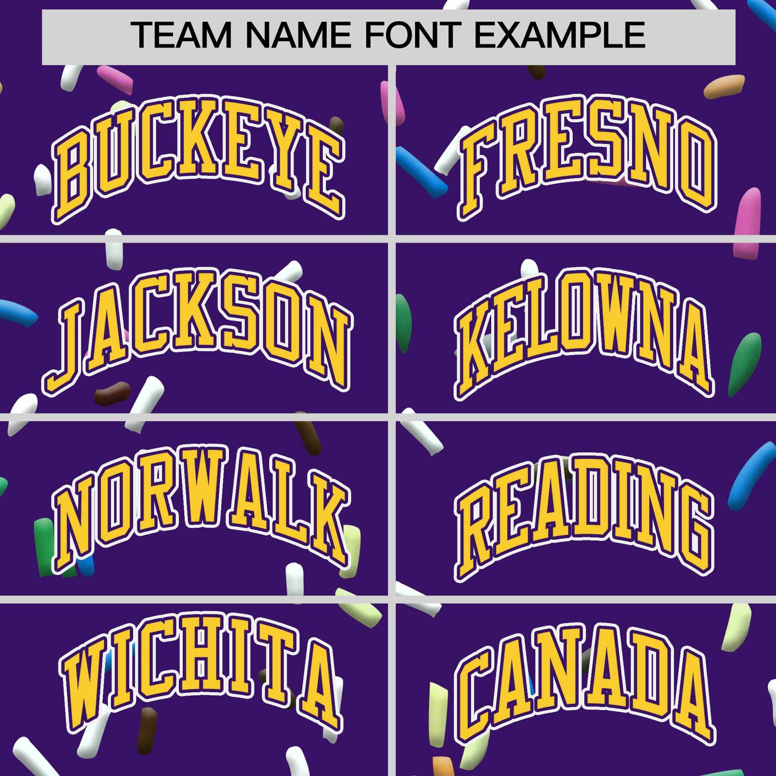 Custom Purple Gold Ice Cream Pattern Personalized V-Neck Hockey Jersey
