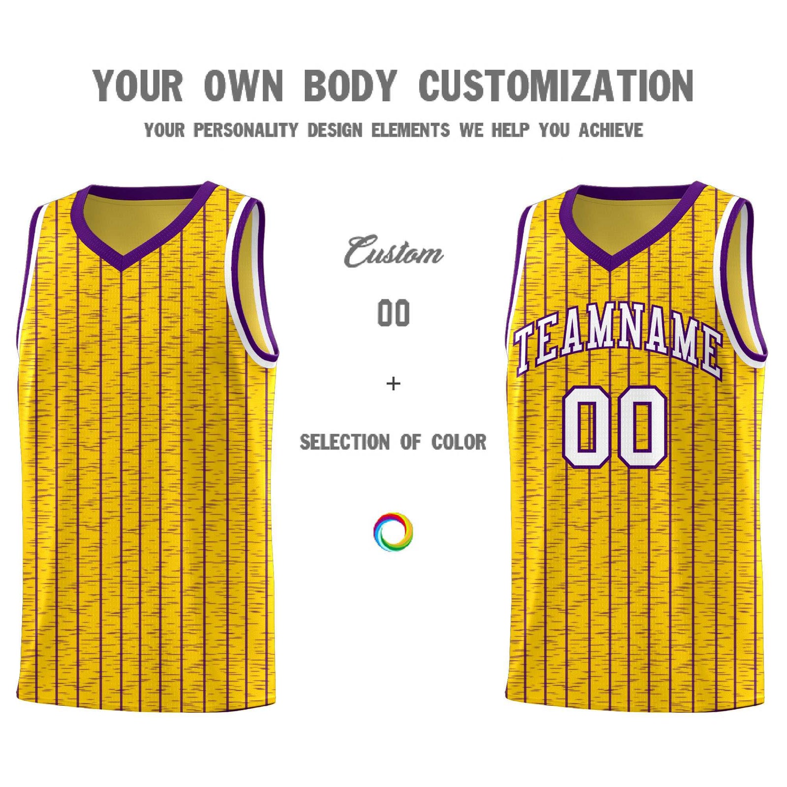 Custom Gold Custom Gray Pinstripe Retro Sets Uniform Basketball Jersey