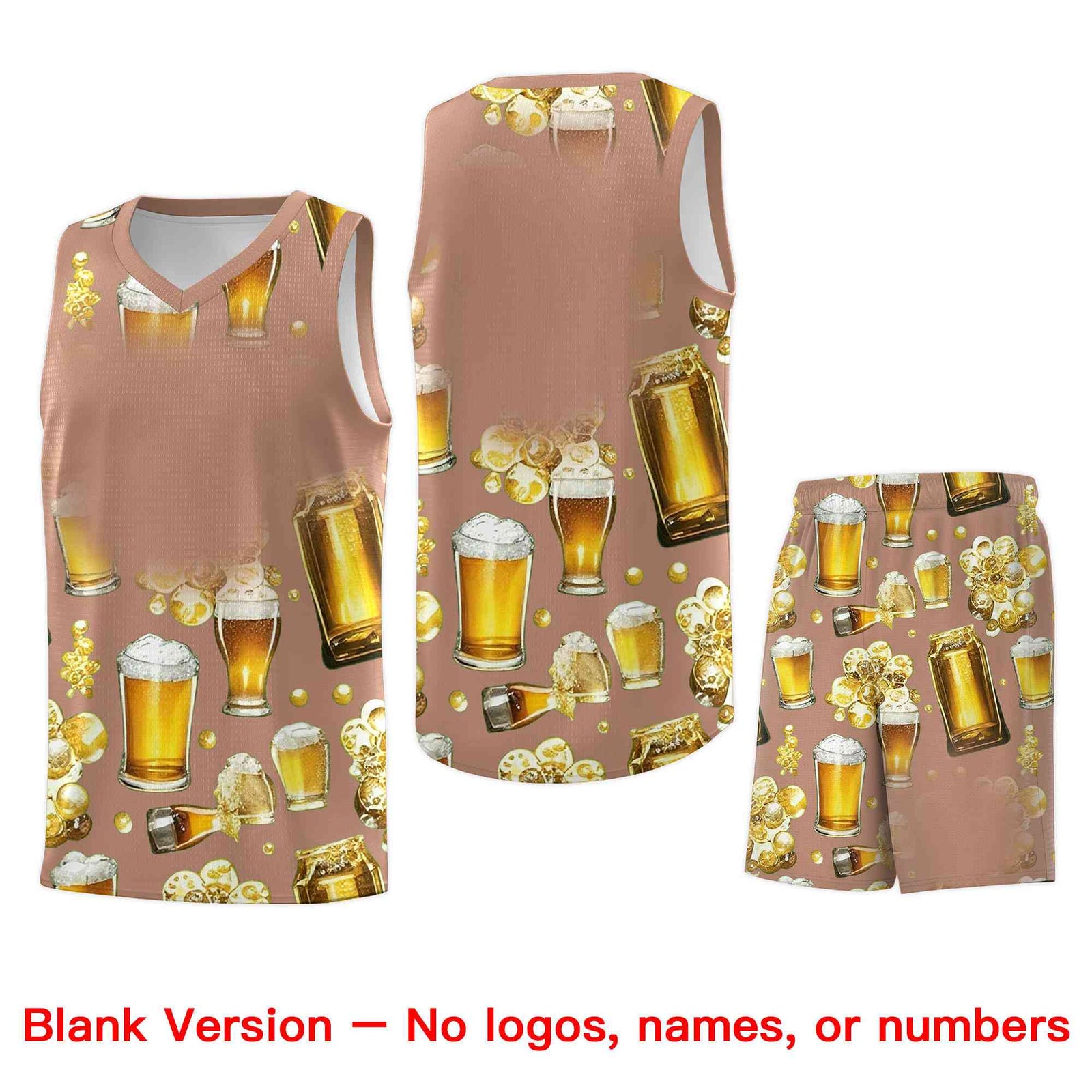 Custom Coffee National Beer Day Personalized Beer Bubble Basketball Jersey | Perfect for parties | Dye-sublimation printing | KXKSHOP