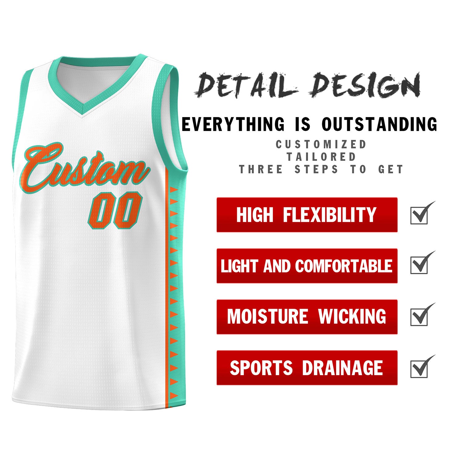 Custom White Bright Green Basketball Kits With Side Zigzag Pattern