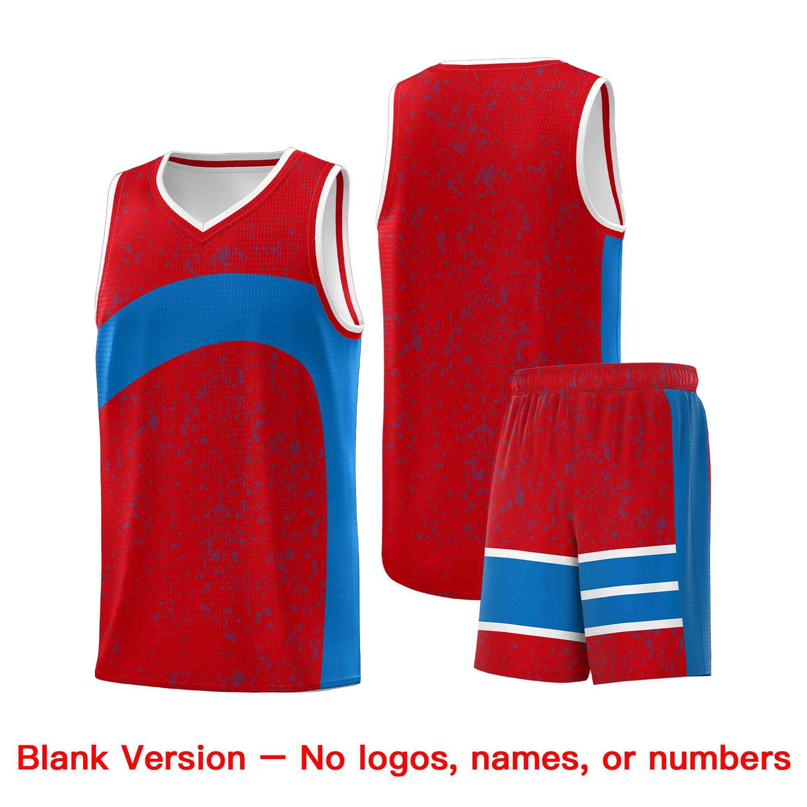 Custom Red Royal Dot Graffiti Pattern Irregular Team Names Sports Uniform Basketball Jersey