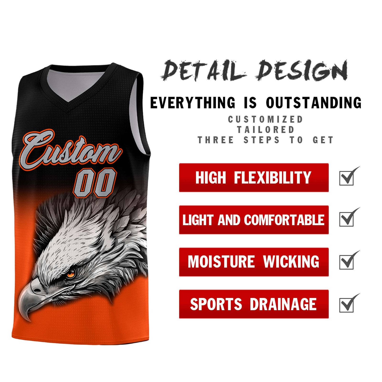 Custom Yellow Green Basketball Kits with Eagle Pattern