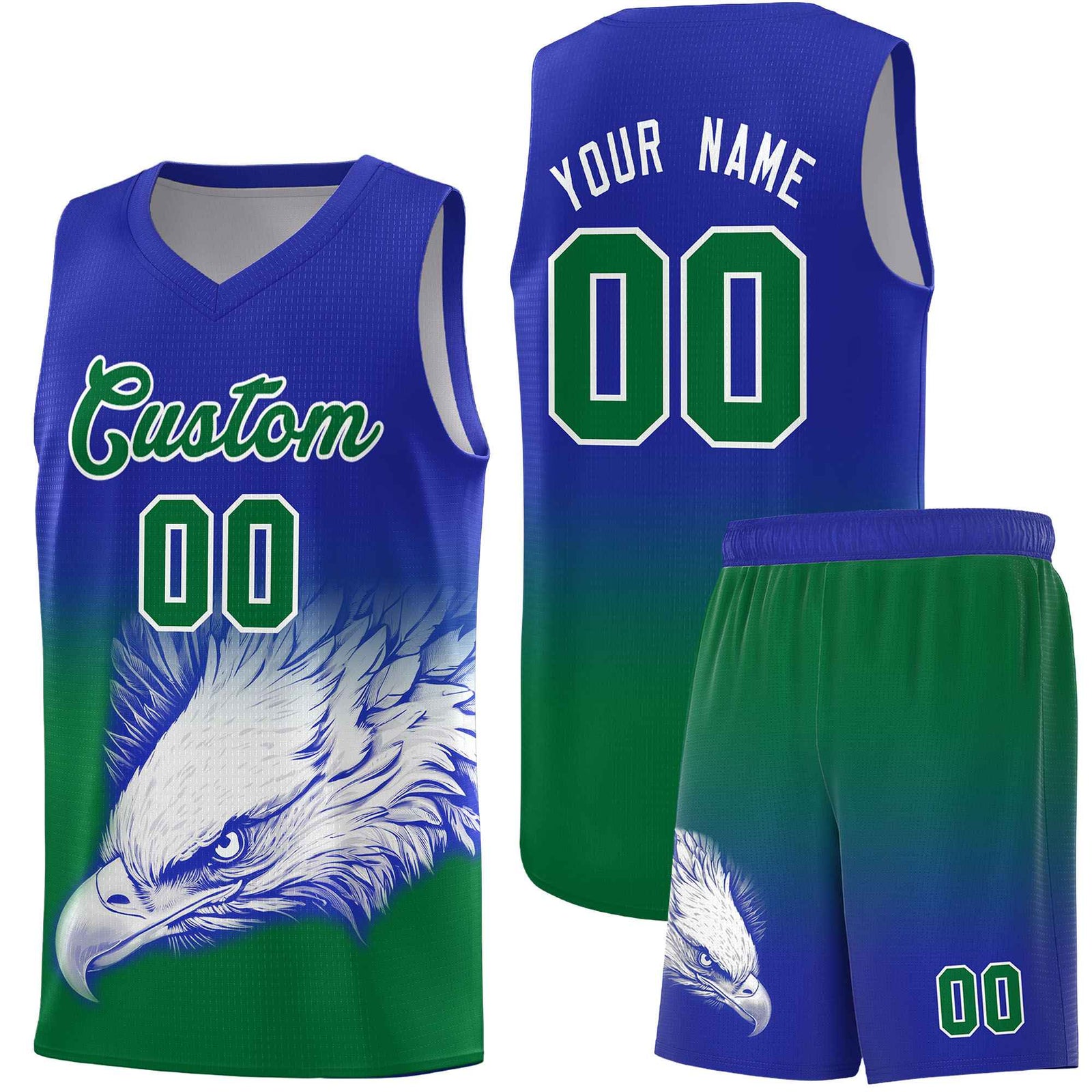 Custom Black Crimson Basketball Kits with Eagle Pattern