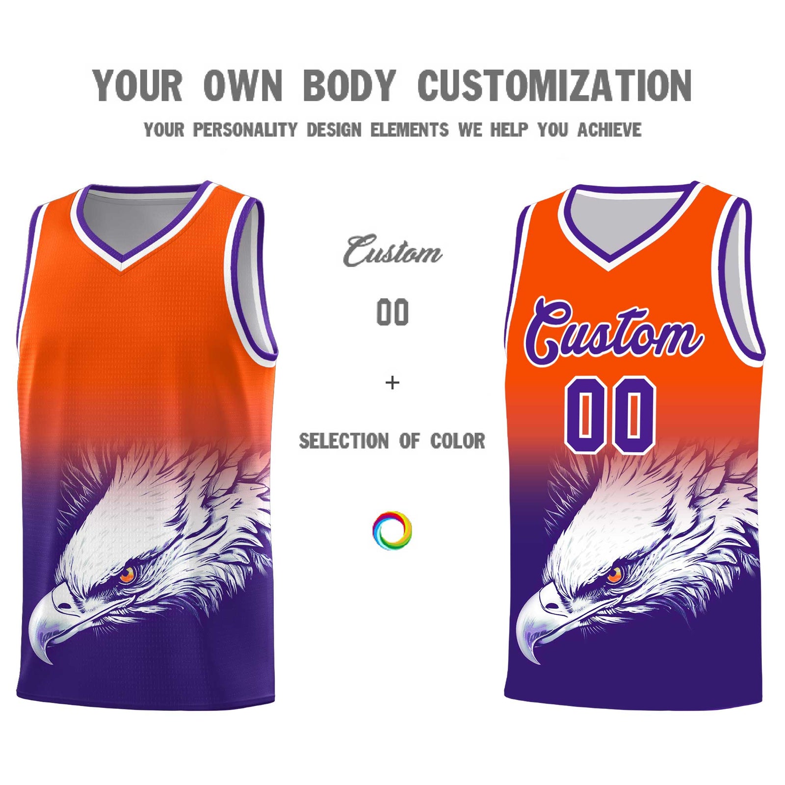 Custom Black Pink Basketball Kits with Eagle Pattern