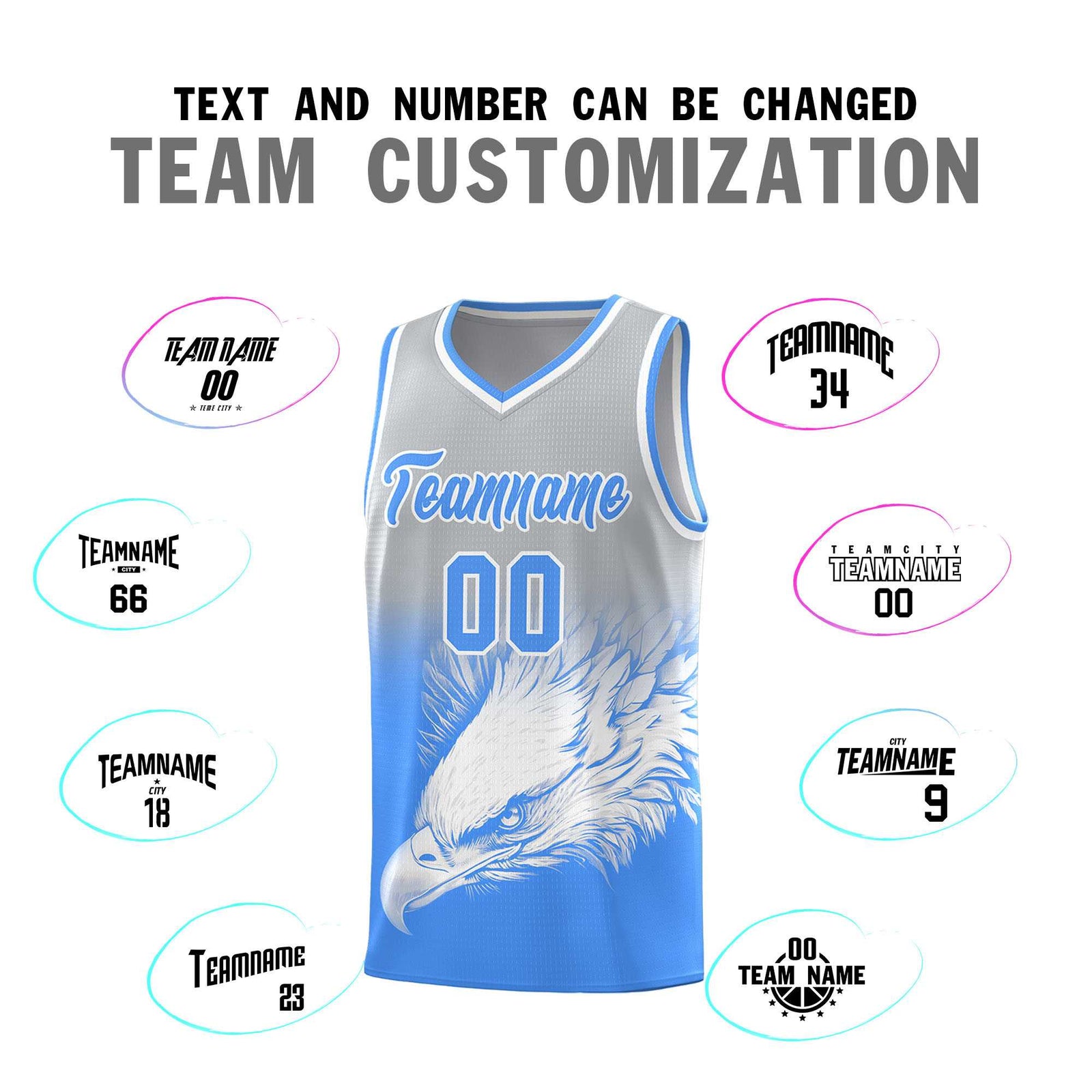 Custom Black Yellow Basketball Kits with Eagle Pattern