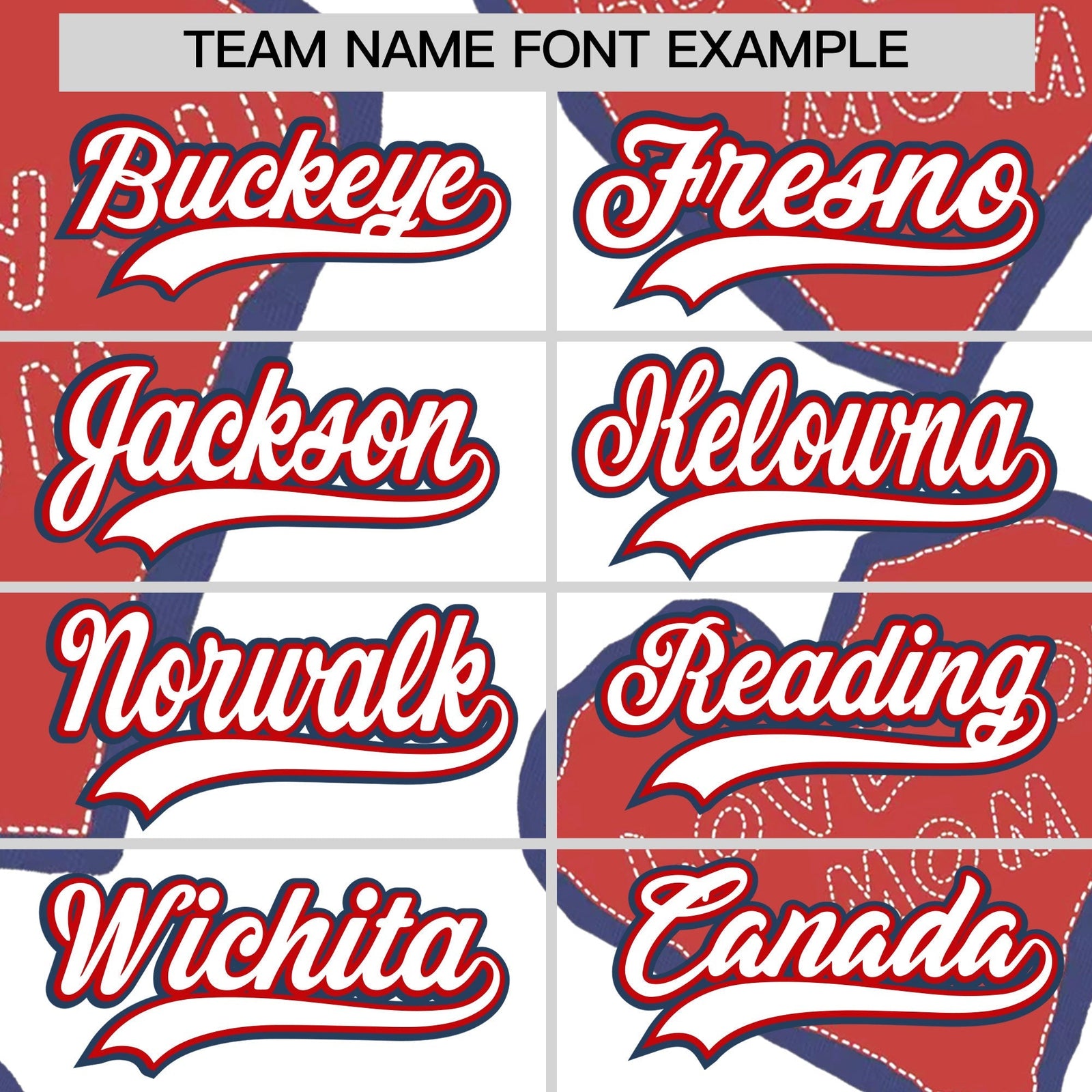 Custom White Red Midnight Blue Mother's Day Style Graffiti Pattern Stretch Fabric Baseball Jersey| KXKSHOP