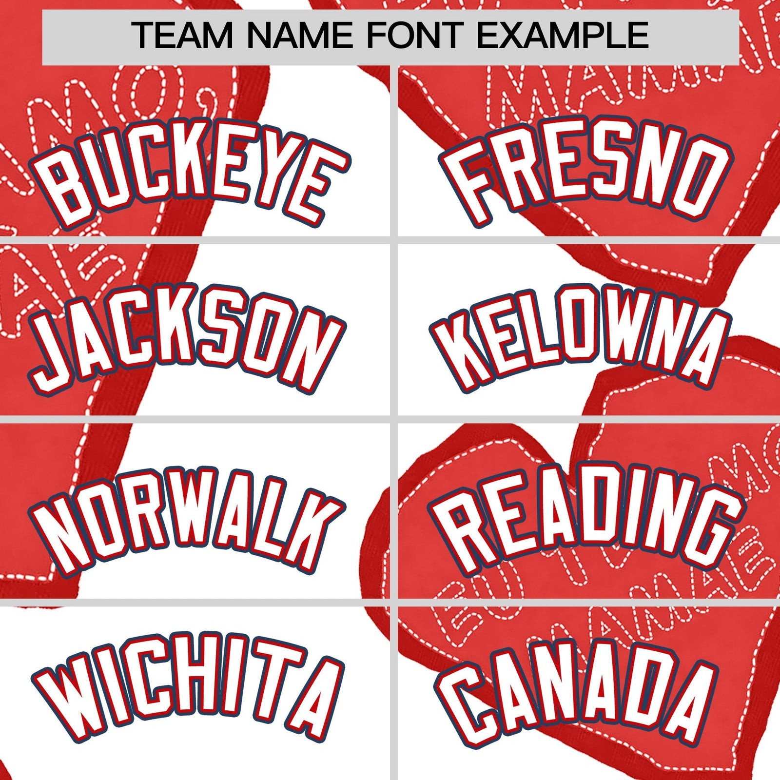 Custom White Red Mother's Day Style Graffiti Pattern Quick Dry Baseball Jersey| KXKSHOP