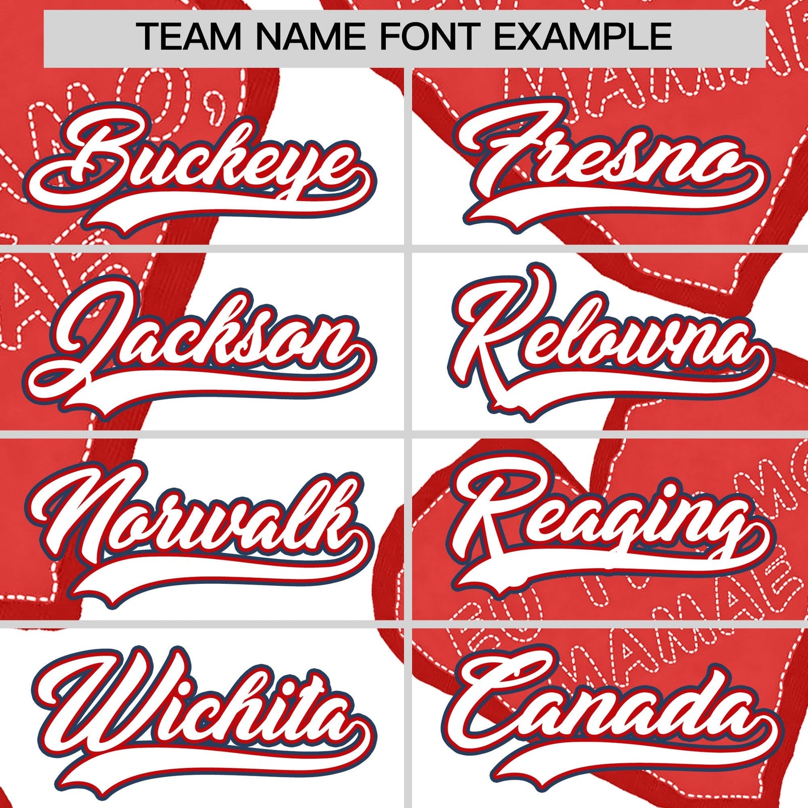 Custom White Red Mother's Day Style Graffiti Pattern Quick Dry Baseball Jersey| KXKSHOP