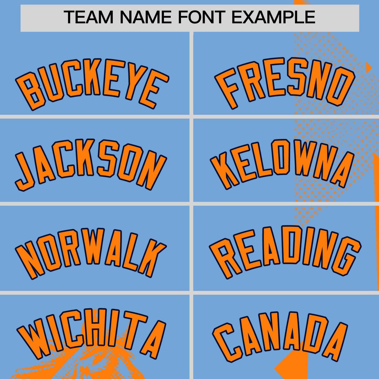 Custom Orange Powder Blue Raptor Series Raglan Sleeves Street Style Baseball Jersey