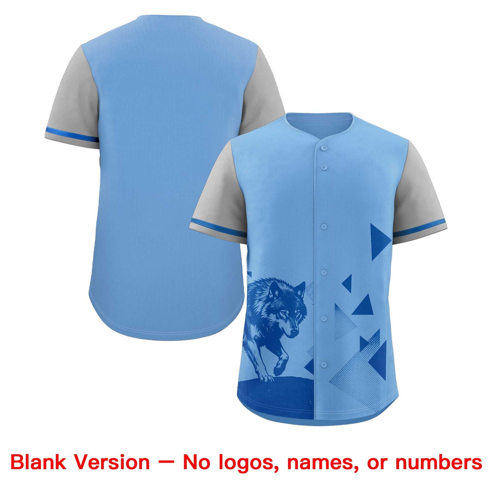 Custom Gray Powder Blue Raptor Series Raglan Sleeves Breathable Baseball Jersey |KXKSHOP
