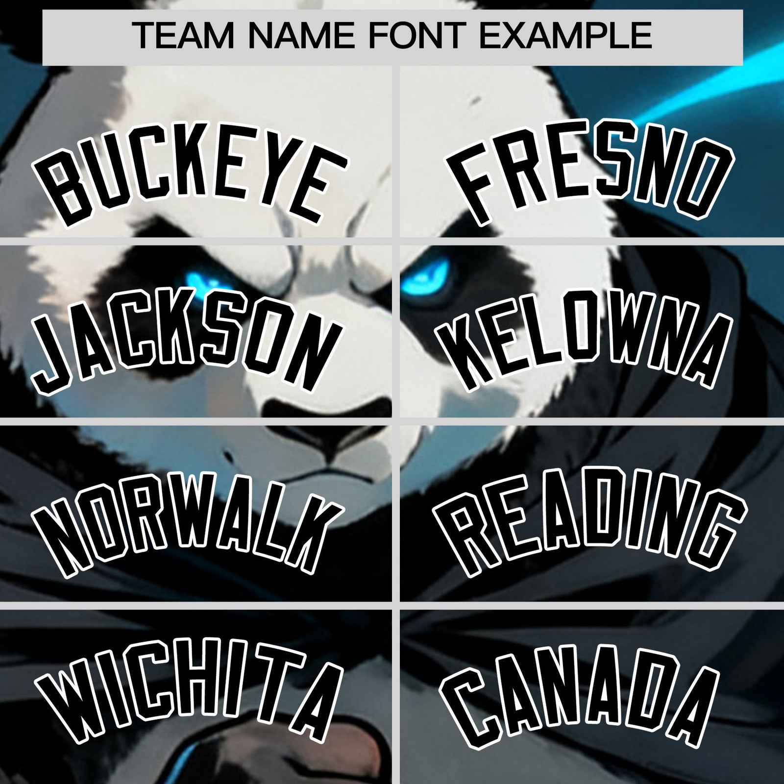 Custom Black White Panda Animal Series Personalization Graffiti Pattern Baseball Jersey| KXKSHOP