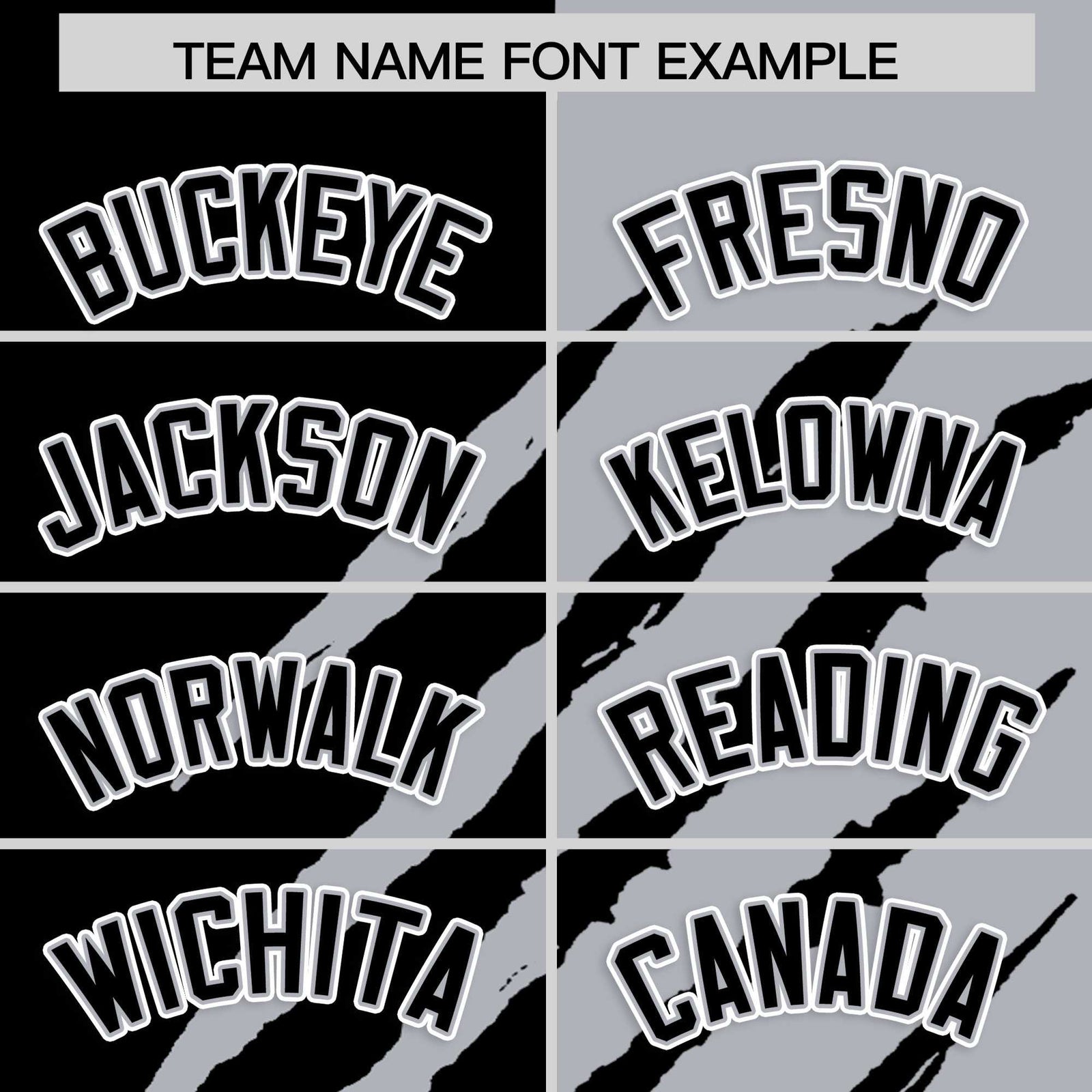 Custom Black Gray Split Tiger Claw Scratch Pattern Baseball Jersey
