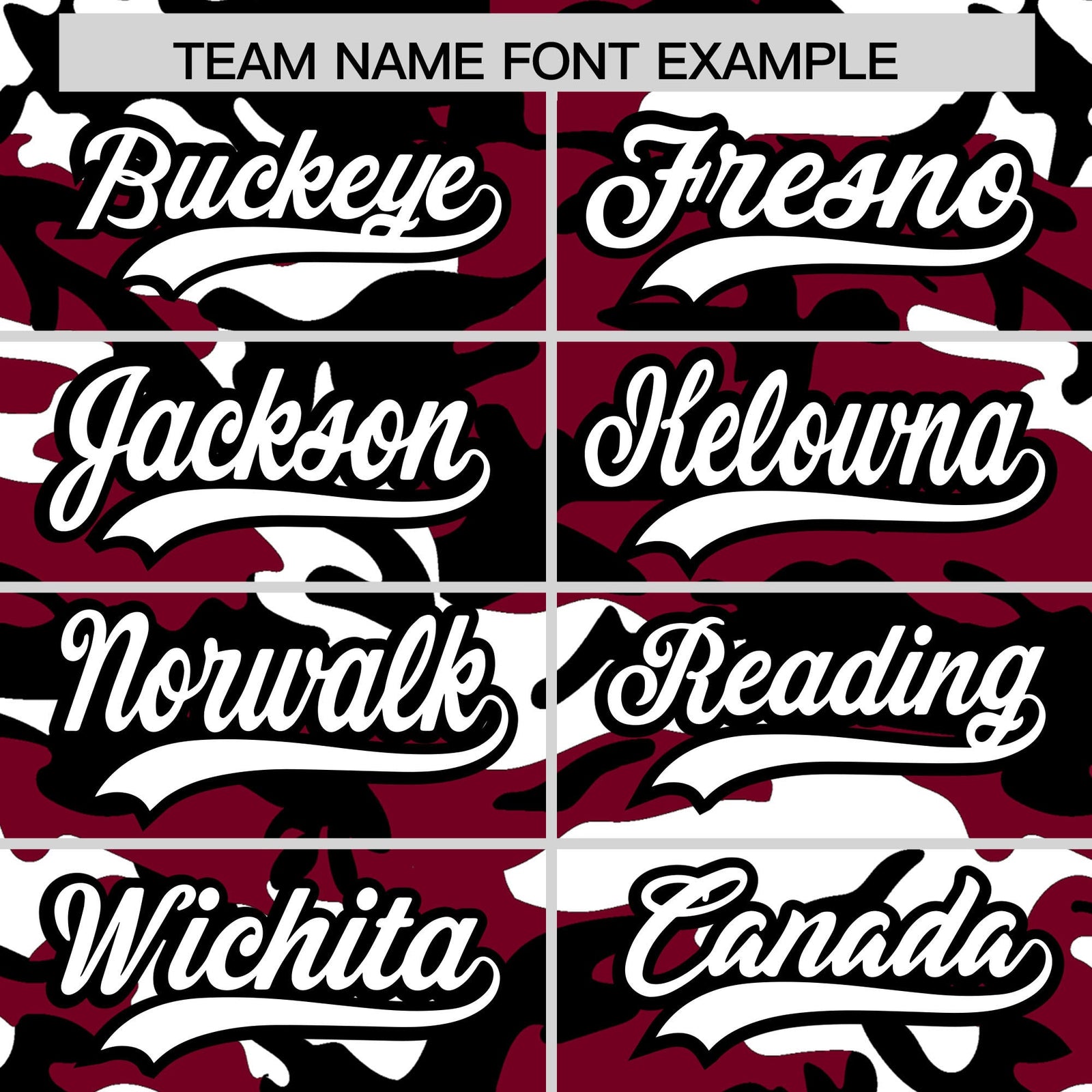 Custom Crimson Black White Camo Gradient Fashion Baseball Jersey | Perfect for Training,Sublimation Printed & Stitched,Add Name and Numbern,Perfect for Teams | KXKSHOP