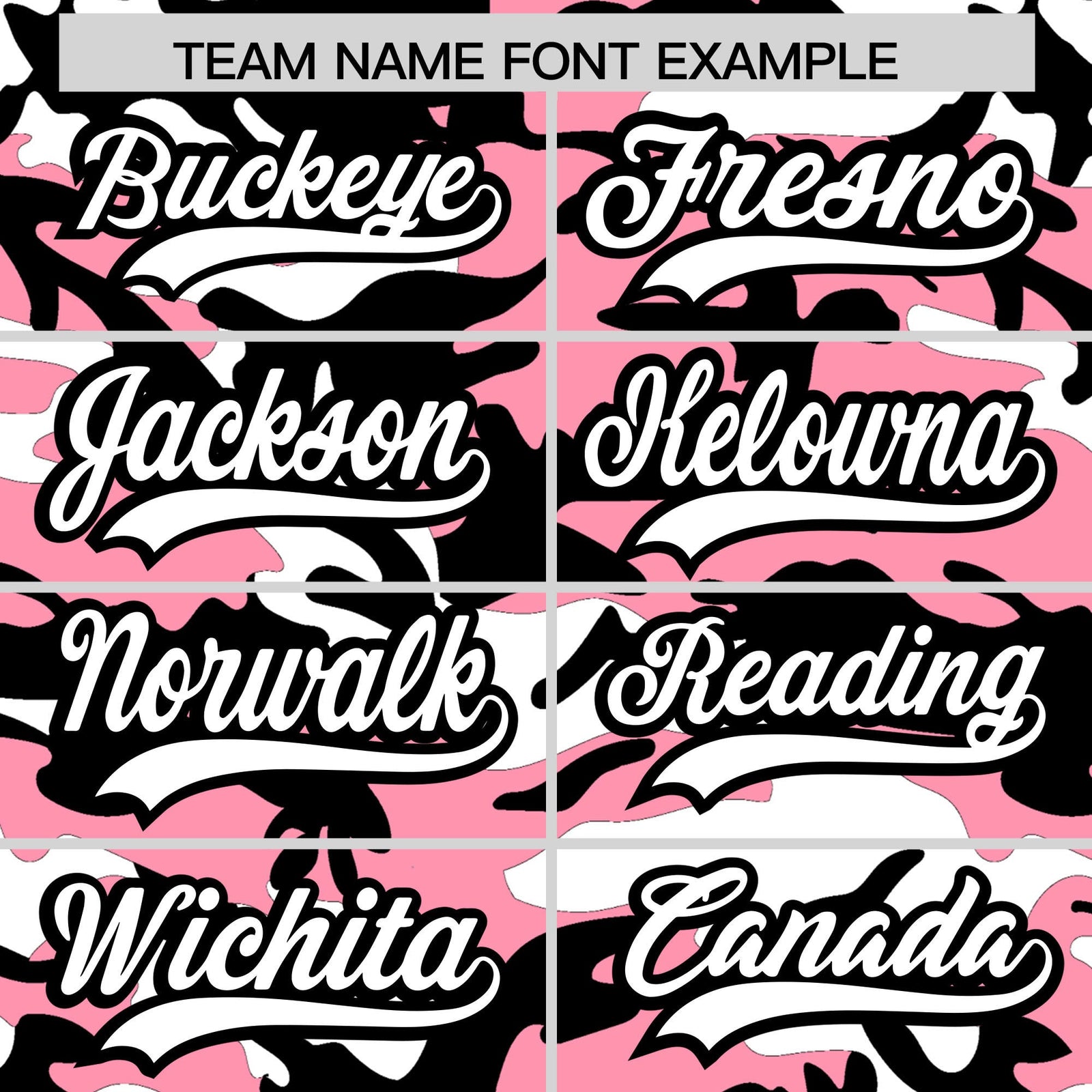 Custom Light Pink Black White Camo Gradient Fashion Baseball Jersey | Perfect for Training,Sublimation Printed & Stitched,Add Name and Numbern,Perfect for Teams | KXKSHOP
