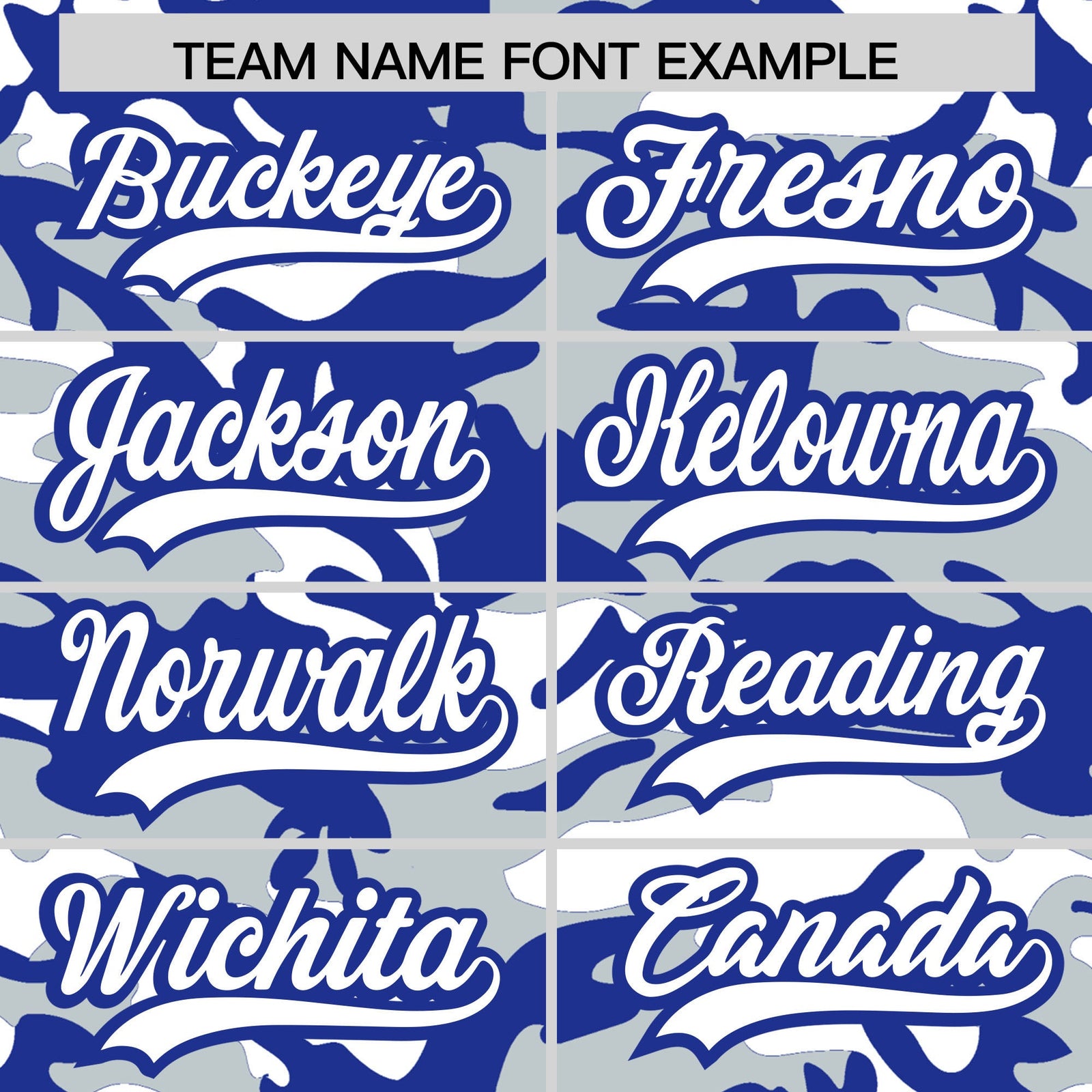Custom Silver Royal Blue White Camo Gradient Fashion Baseball Jersey | Perfect for Training,Sublimation Printed & Stitched,Add Name and Numbern,Perfect for Teams | KXKSHOP