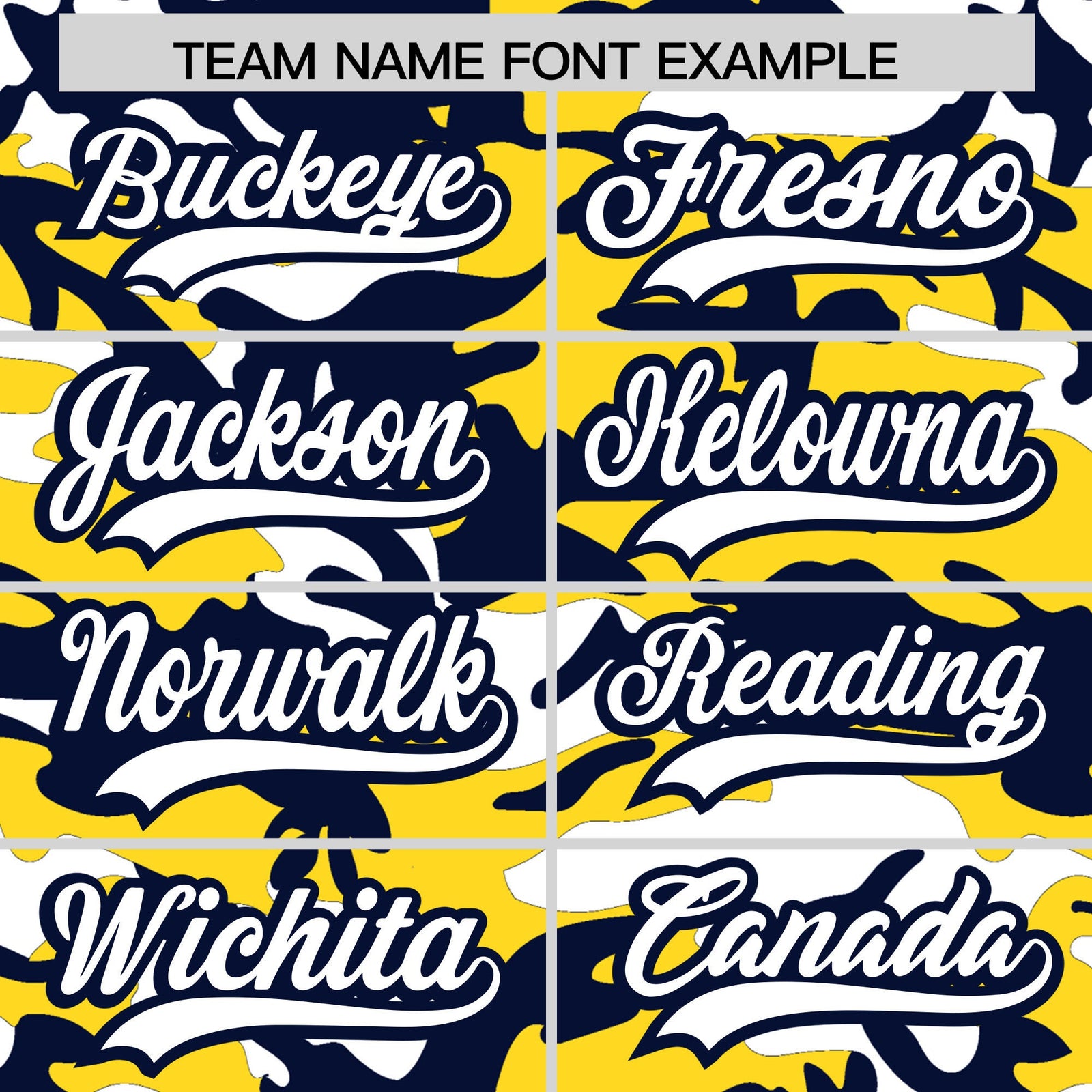 Custom Gold Navy White Camo Gradient Fashion Baseball Jersey | Perfect for Training,Sublimation Printed & Stitched,Add Name and Numbern,Perfect for Teams | KXKSHOP