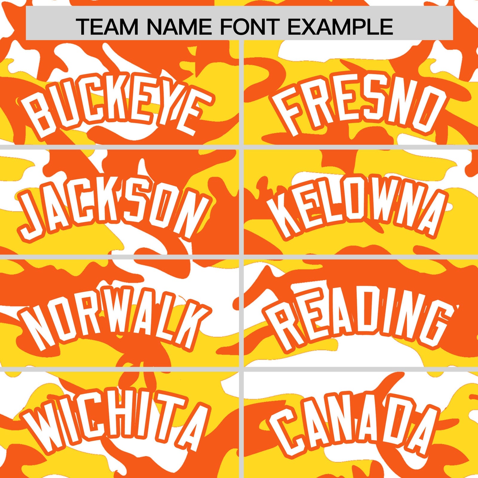 Custom Gold Orange White Camo Gradient Fashion Baseball Jersey | Perfect for Training,Sublimation Printed & Stitched,Add Name and Numbern,Perfect for Teams | KXKSHOP