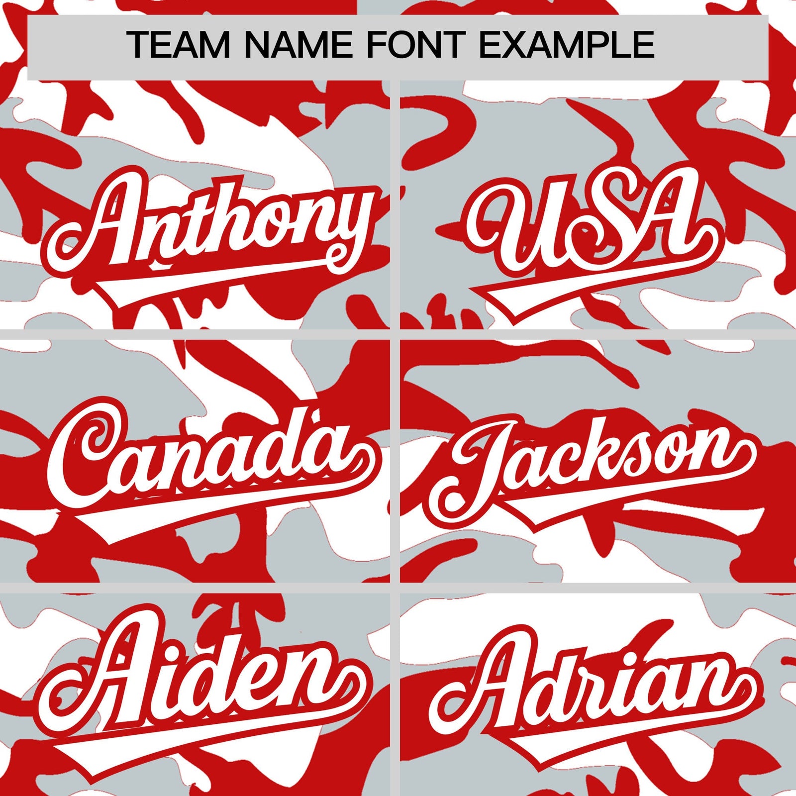 Custom Silver Red White Camo Gradient Fashion Baseball Jersey | Perfect for Training,Sublimation Printed & Stitched,Add Name and Numbern,Perfect for Teams | KXKSHOP