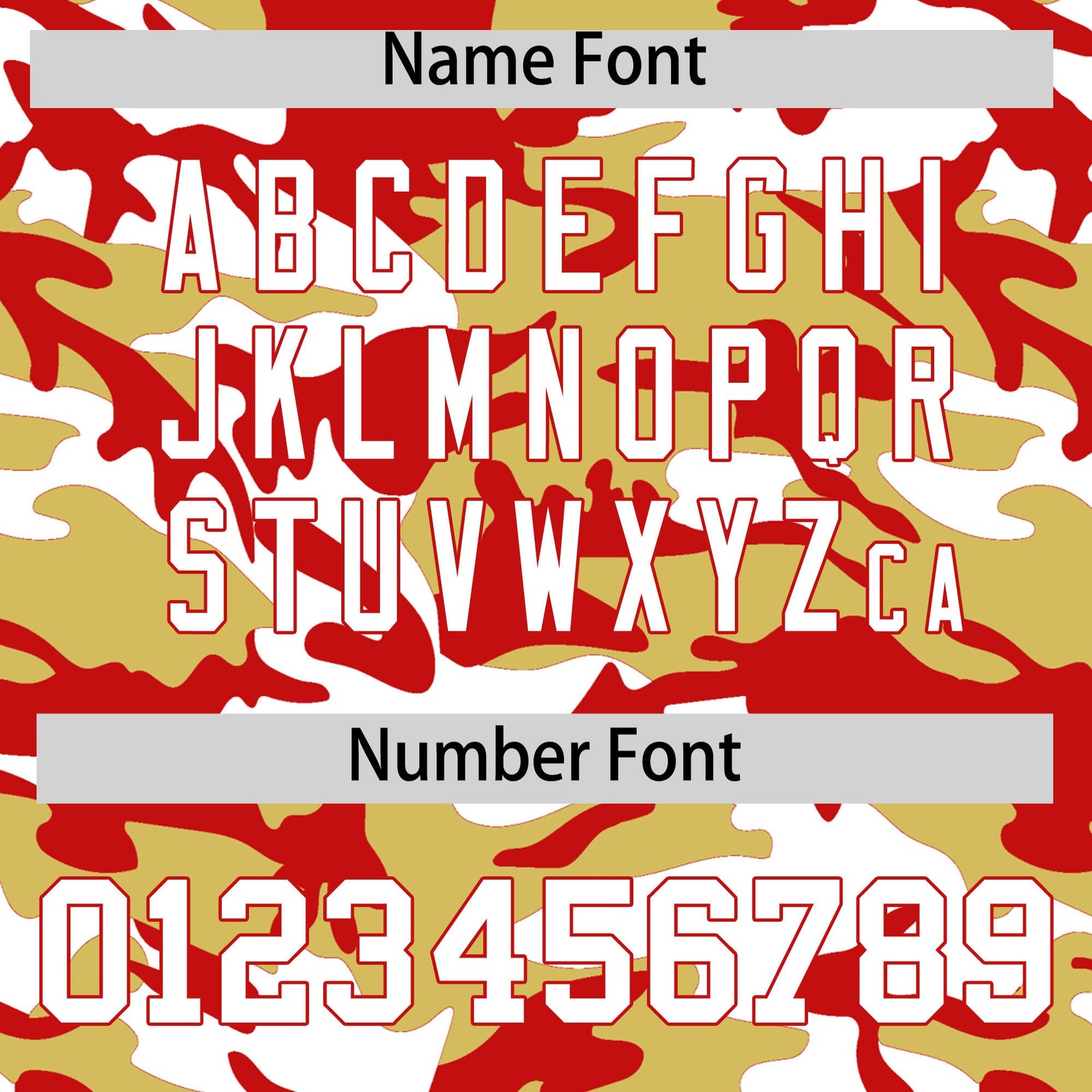 Custom Old Gold Red White Camo Gradient Fashion Baseball Jersey | Perfect for Training,Sublimation Printed & Stitched,Add Name and Numbern,Perfect for Teams | KXKSHOP