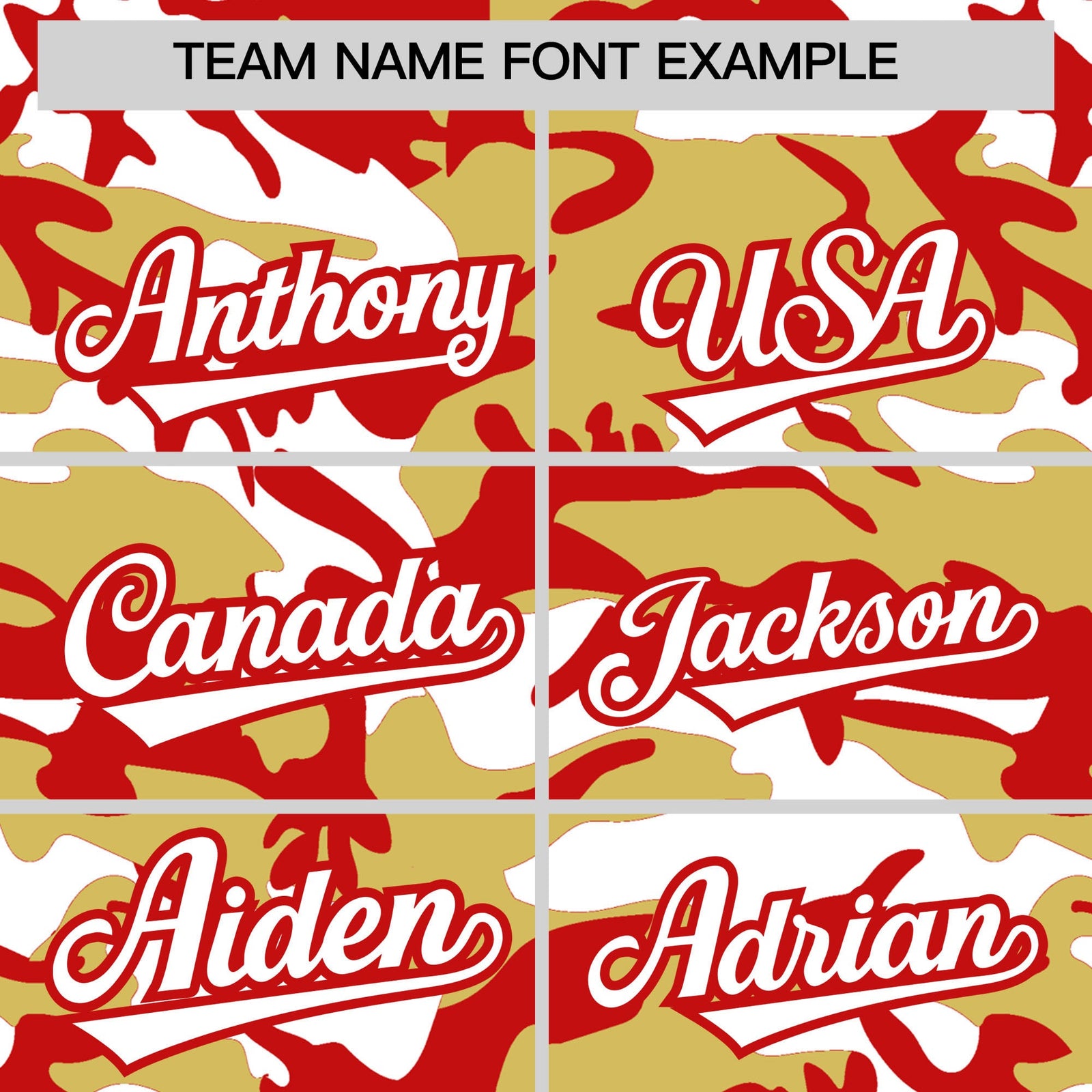 Custom Old Gold Red White Camo Gradient Fashion Baseball Jersey | Perfect for Training,Sublimation Printed & Stitched,Add Name and Numbern,Perfect for Teams | KXKSHOP