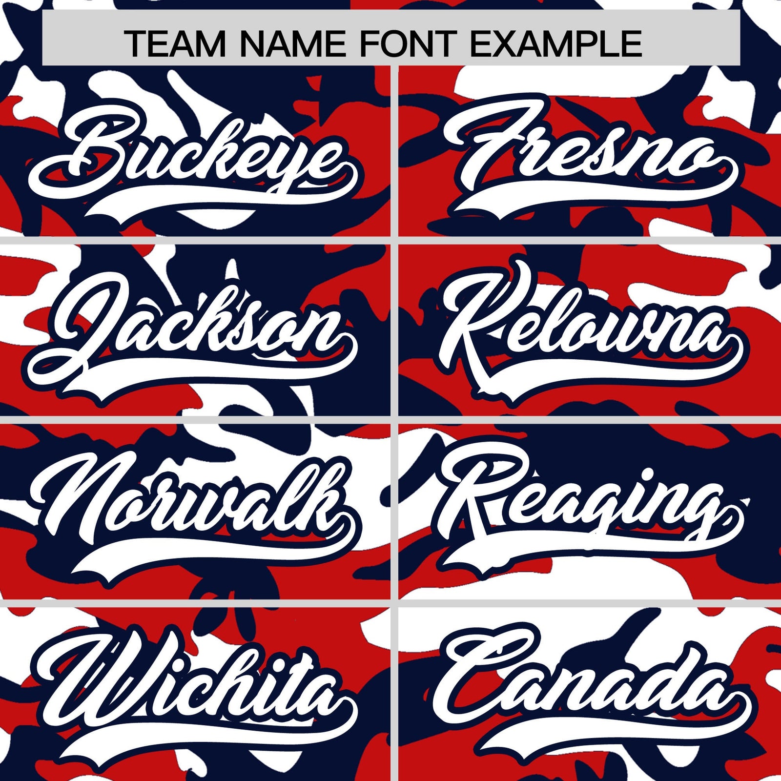 Custom Red White Navy Camo Gradient Fashion Baseball Jersey | Perfect for Training,Sublimation Printed & Stitched,Add Name and Numbern,Perfect for Teams | KXKSHOP