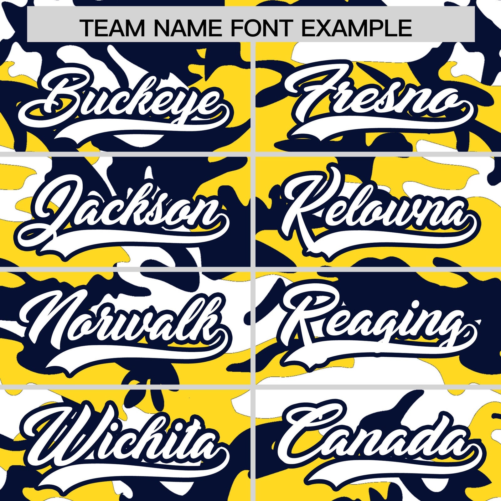 Custom Gold Navy White Camo Gradient Fashion Baseball Jersey | Perfect for Training,Sublimation Printed & Stitched,Add Name and Numbern,Perfect for Teams | KXKSHOP