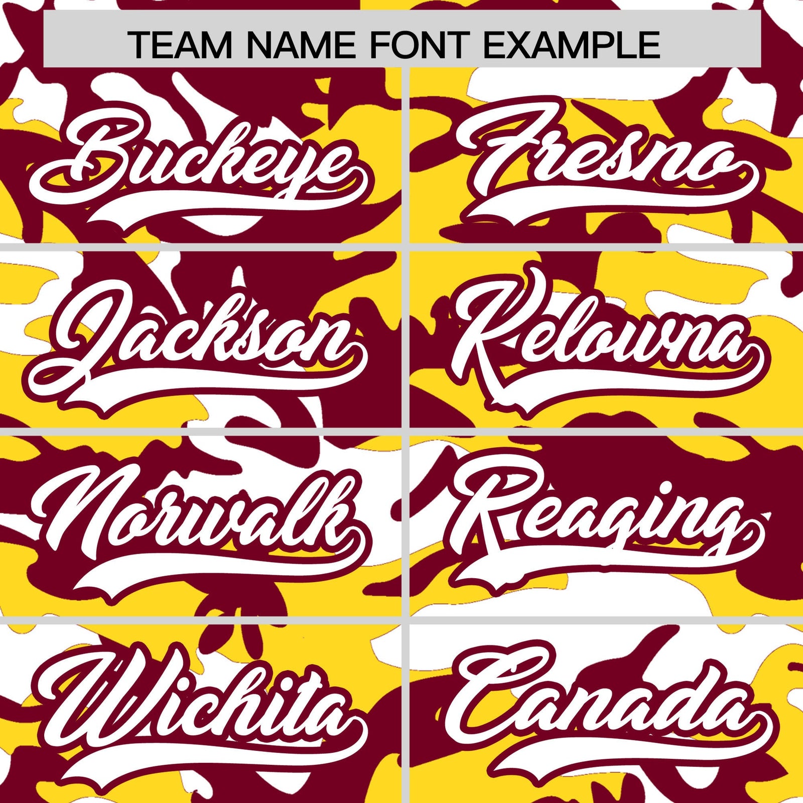 Custom Crimson Gold White Camo Gradient Fashion Baseball Jersey | Perfect for Training,Sublimation Printed & Stitched,Add Name and Numbern,Perfect for Teams | KXKSHOP