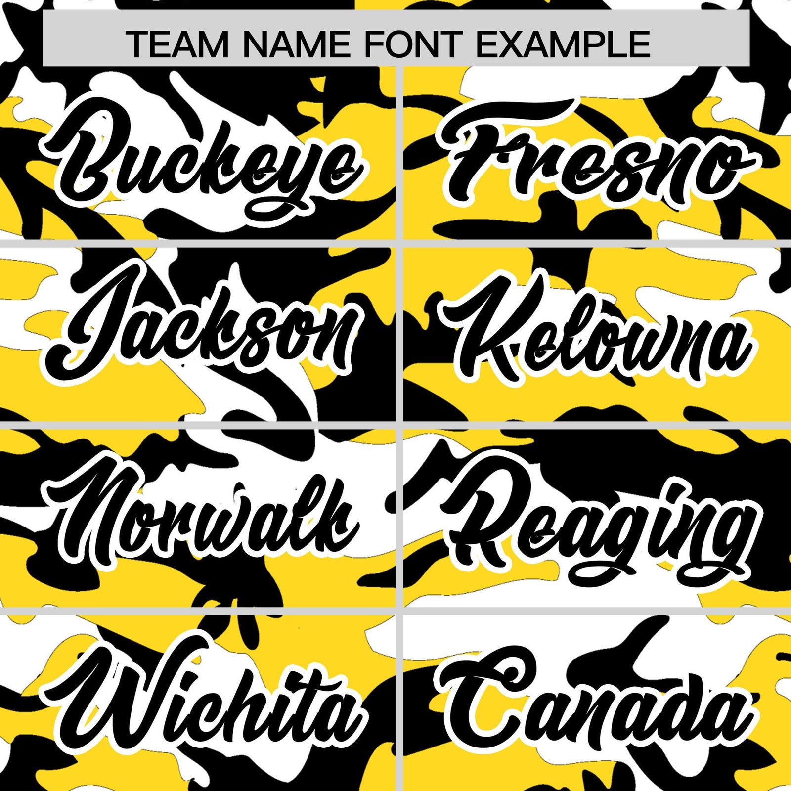 Custom Gold Black White Camo Gradient Fashion Baseball Jersey | Perfect for Training,Sublimation Printed & Stitched,Add Name and Numbern,Perfect for Teams | KXKSHOP