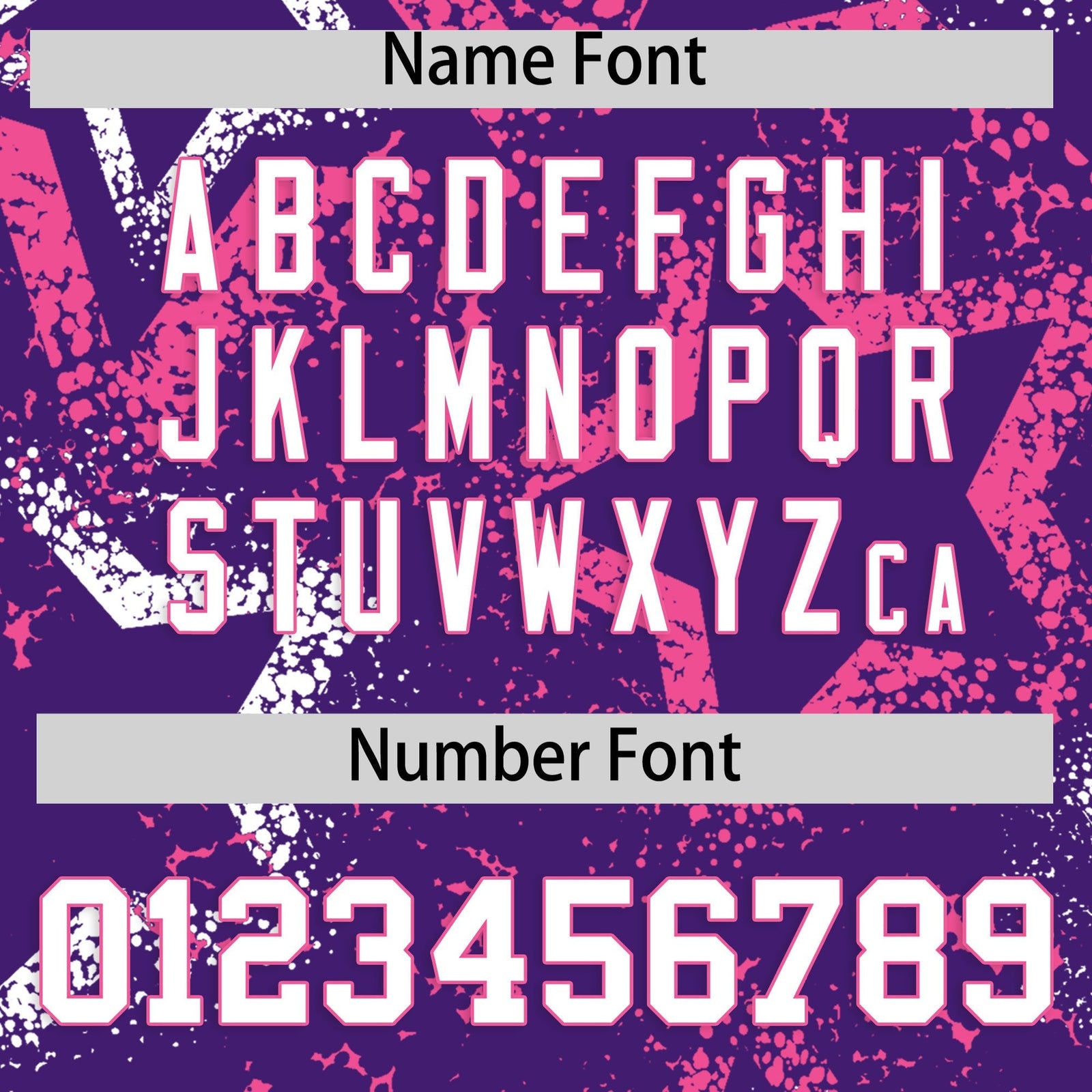 Custom Purple White Pink Star-Shaped Ink Texture Graffiti Pattern Baseball Jersey | Sublimation Printed & Stitched,Add Name and Numbern,Perfect for Parties,Perfect for Training | KXKSHOP