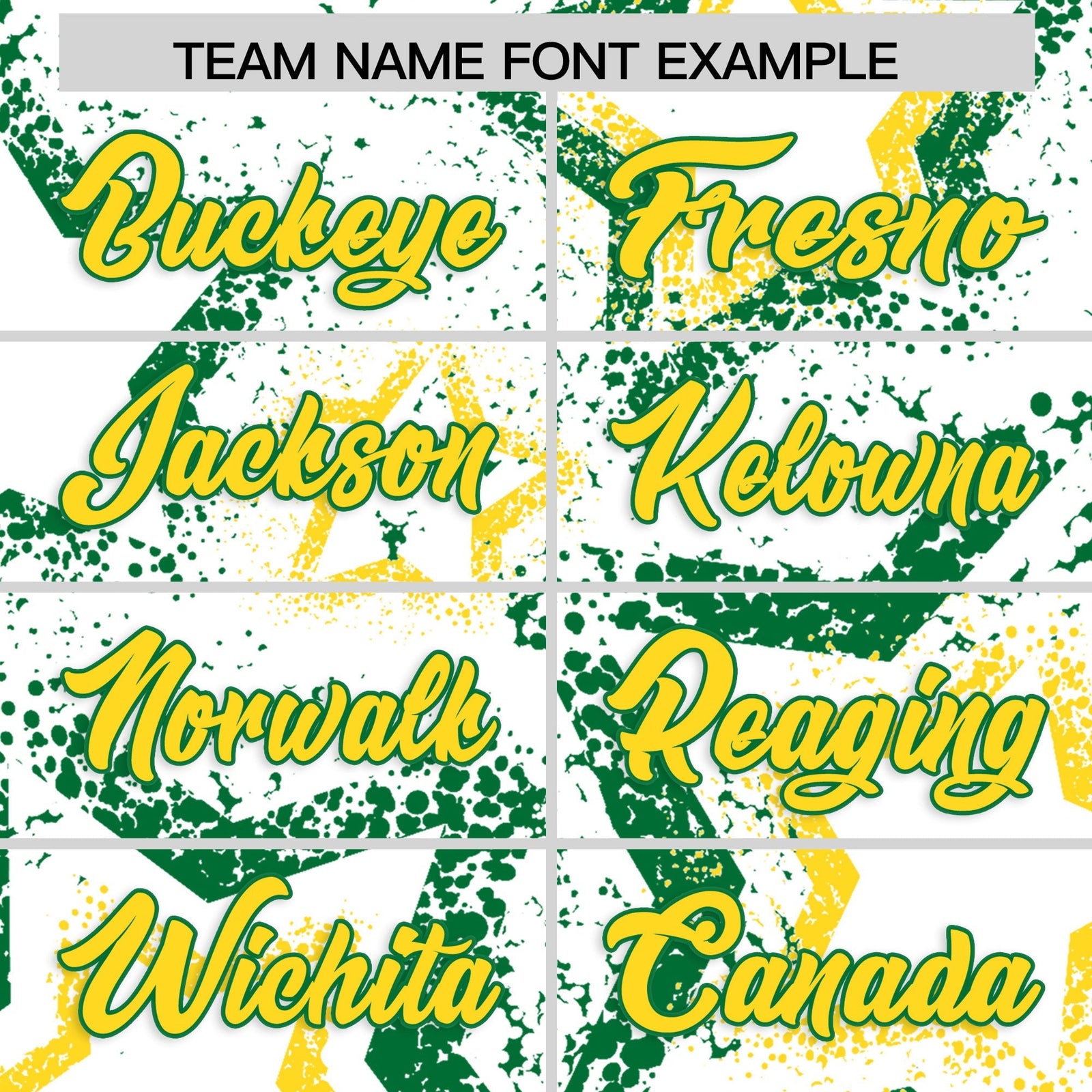 Custom White Kelly Green Gold Star-Shaped Ink Texture Graffiti Pattern Baseball Jersey | Sublimation Printed & Stitched,Add Name and Numbern,Perfect for Parties,Perfect for Training | KXKSHOP