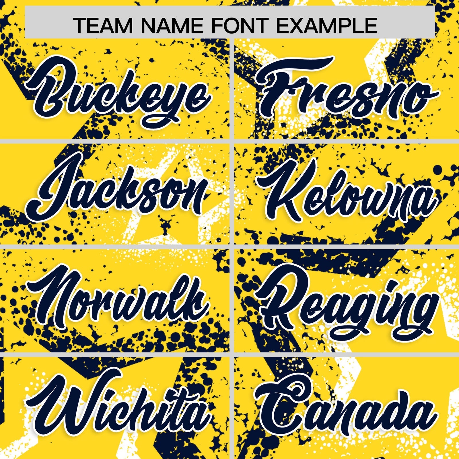 Custom Gold White Navy Star-Shaped Ink Texture Graffiti Pattern Baseball Jersey | Sublimation Printed & Stitched,Add Name and Numbern,Perfect for Parties,Perfect for Training | KXKSHOP