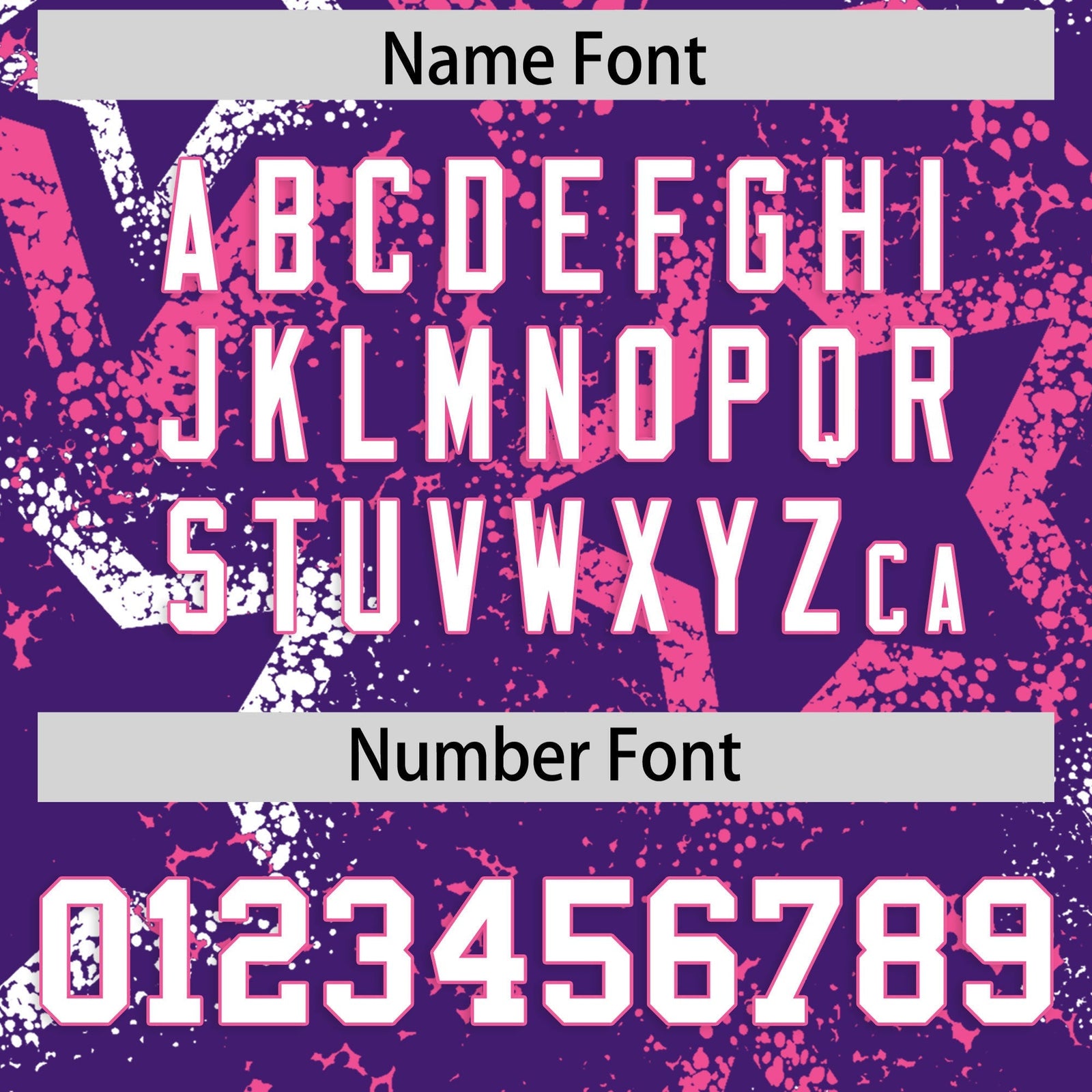 Custom Purple White Pink Star-Shaped Ink Texture Graffiti Pattern Baseball Jersey | Sublimation Printed & Stitched,Add Name and Numbern,Perfect for Parties,Perfect for Training | KXKSHOP
