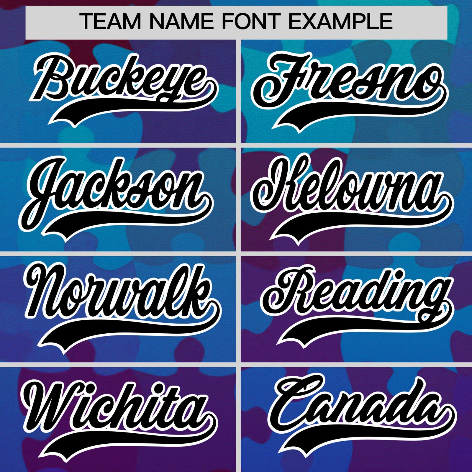 Custom Blue Black White Puzzle Elements Baseball Jersey | Sublimation Printed & Stitched,Add Name and Numbern,Perfect for Teams | KXKSHOP