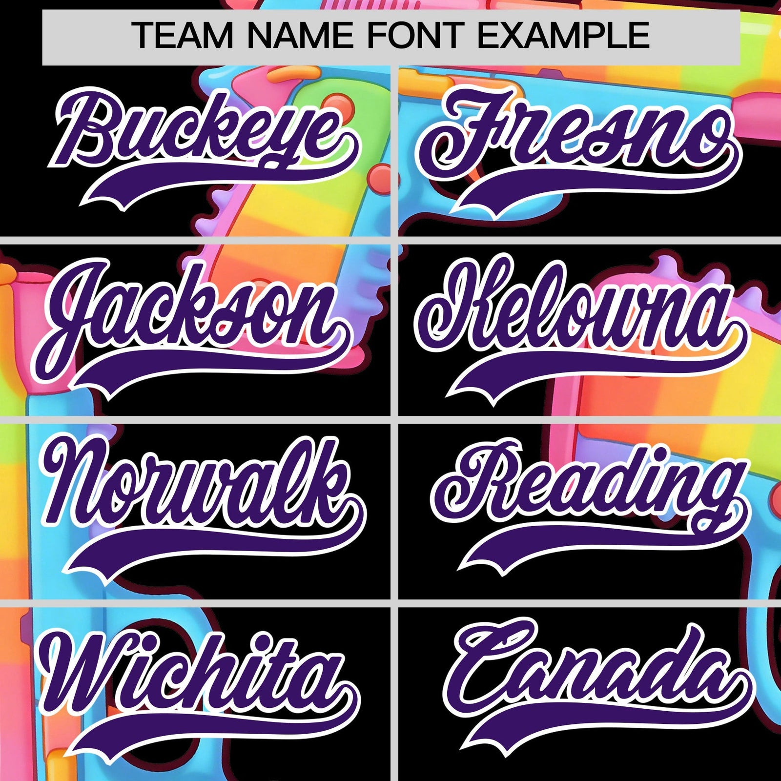 Custom Youth Baseball Jersey Black Purple Sugar-Coated Firepower Graffiti Pattern Urban Fashion