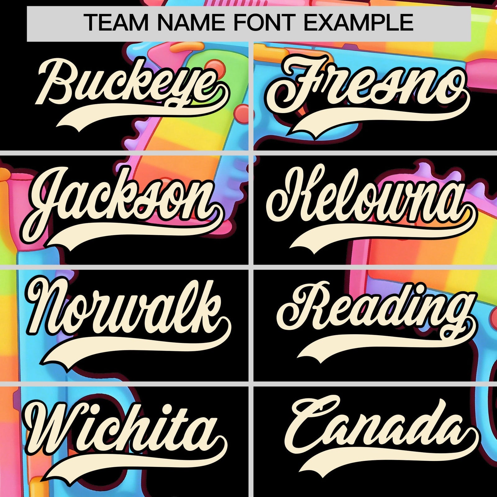 Custom Youth Baseball Jersey Black Cream Sugar-Coated Firepower Graffiti Pattern Street Style