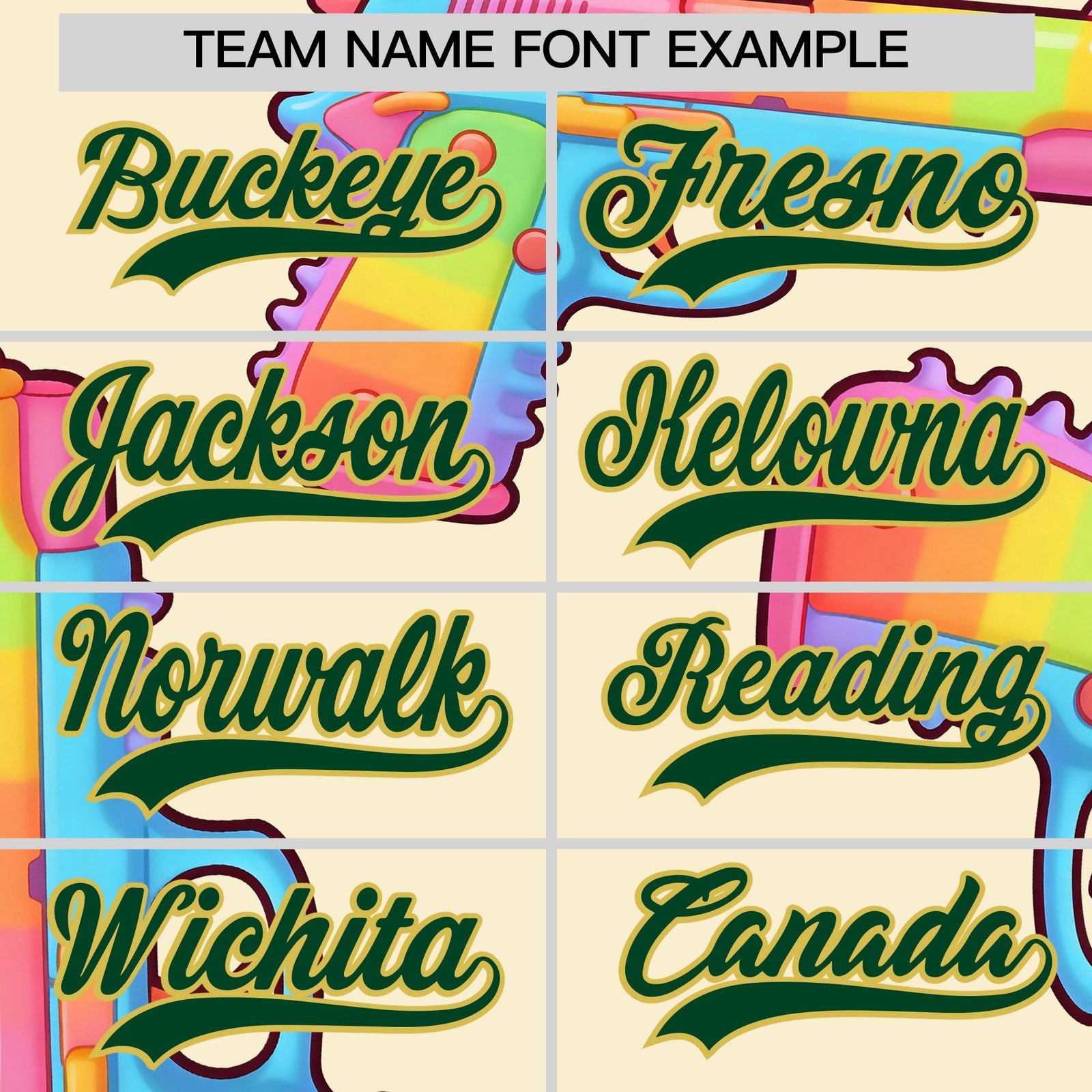 Custom Youth Baseball Jersey Cream Dark Green Sugar-Coated Firepower Graffiti Pattern Urban Fashion