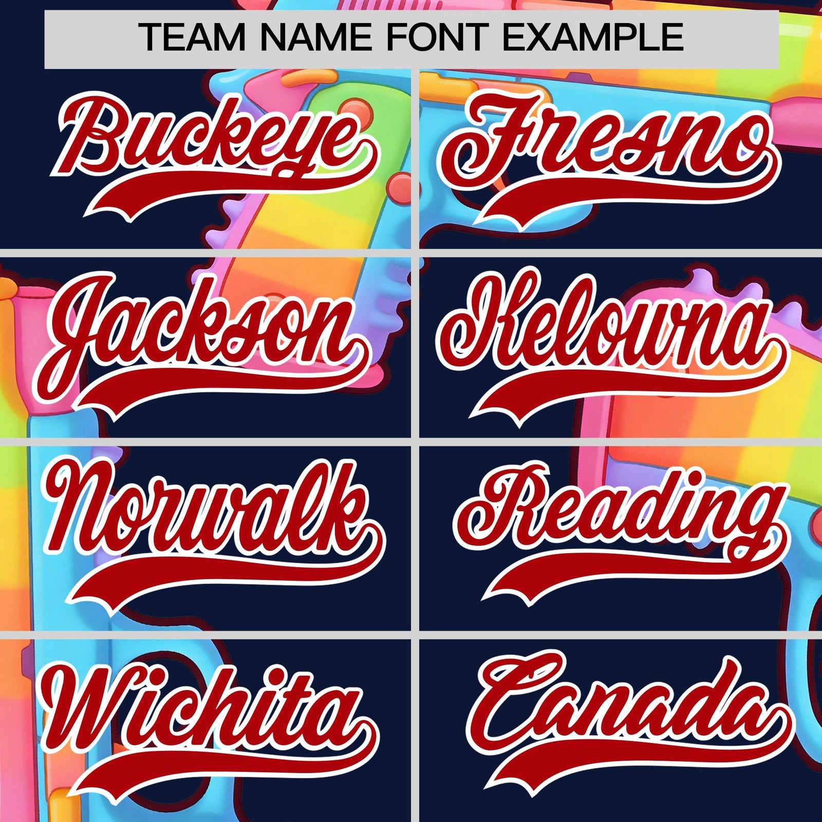 Custom Youth Baseball Jersey Navy Red Sugar-Coated Firepower Graffiti Pattern Street Style