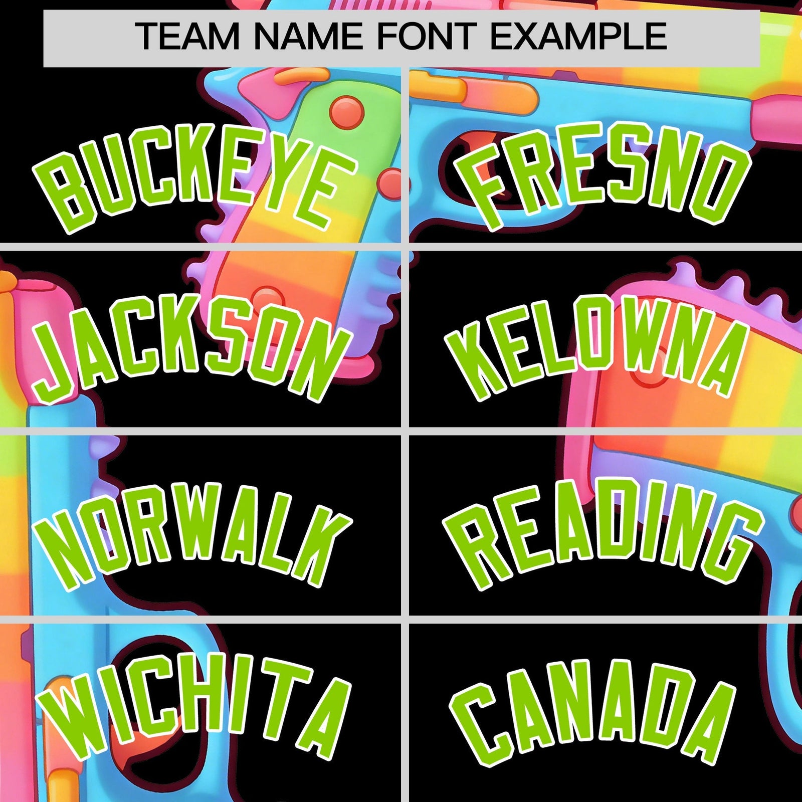 Custom Youth Baseball Jersey Black Neon Green Sugar-Coated Firepower Graffiti Pattern Hip-hop