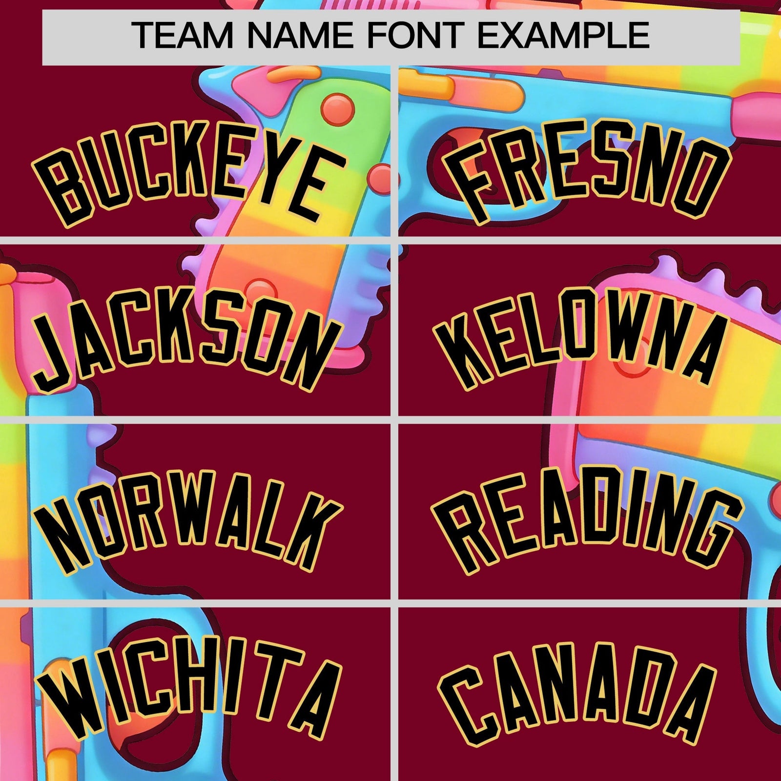 Custom Youth Baseball Jersey Crimson Black Khaki Sugar-Coated Firepower Graffiti Pattern Street Style