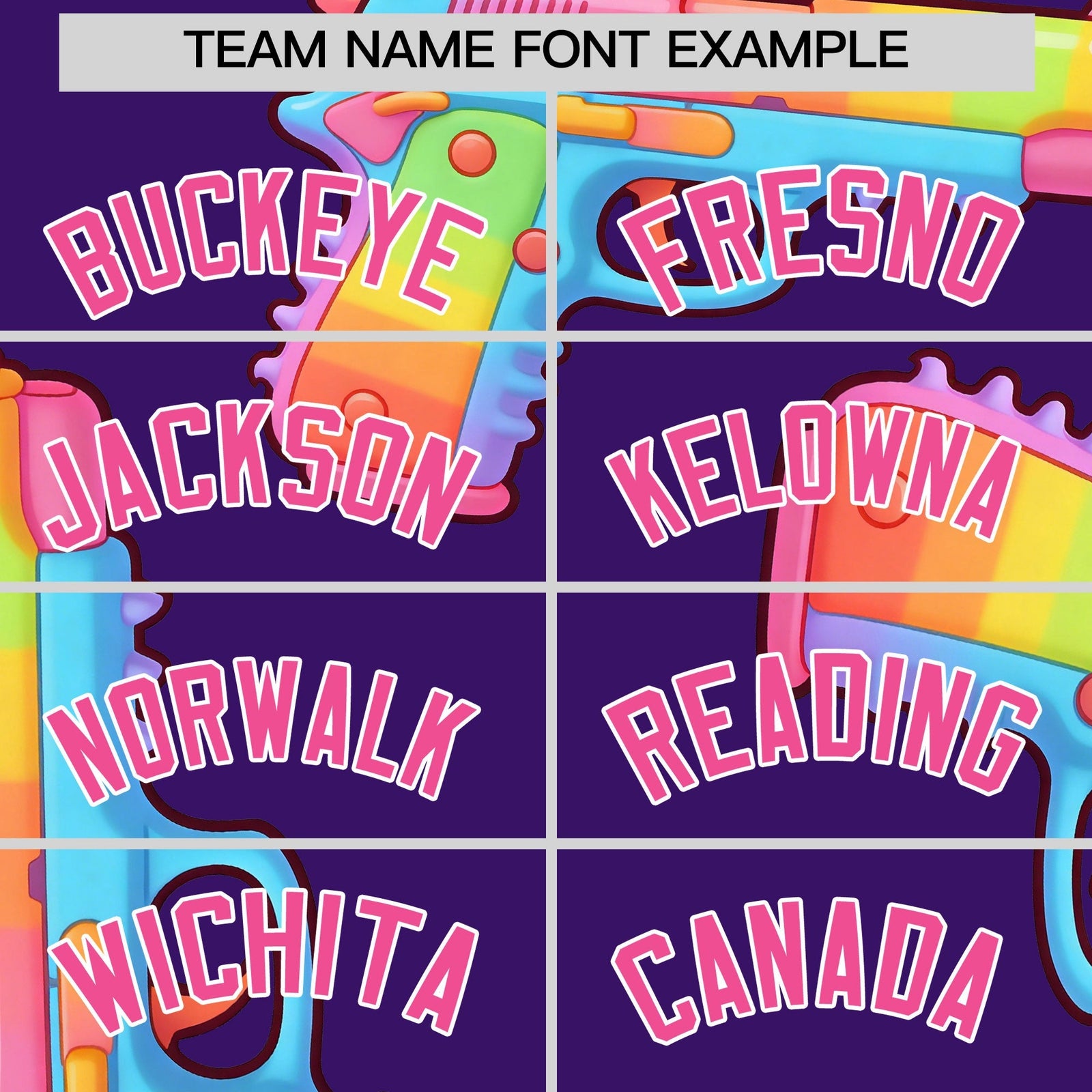 Custom Youth Baseball Jersey Purple Pink Sugar-Coated Firepower Graffiti Pattern Street Style