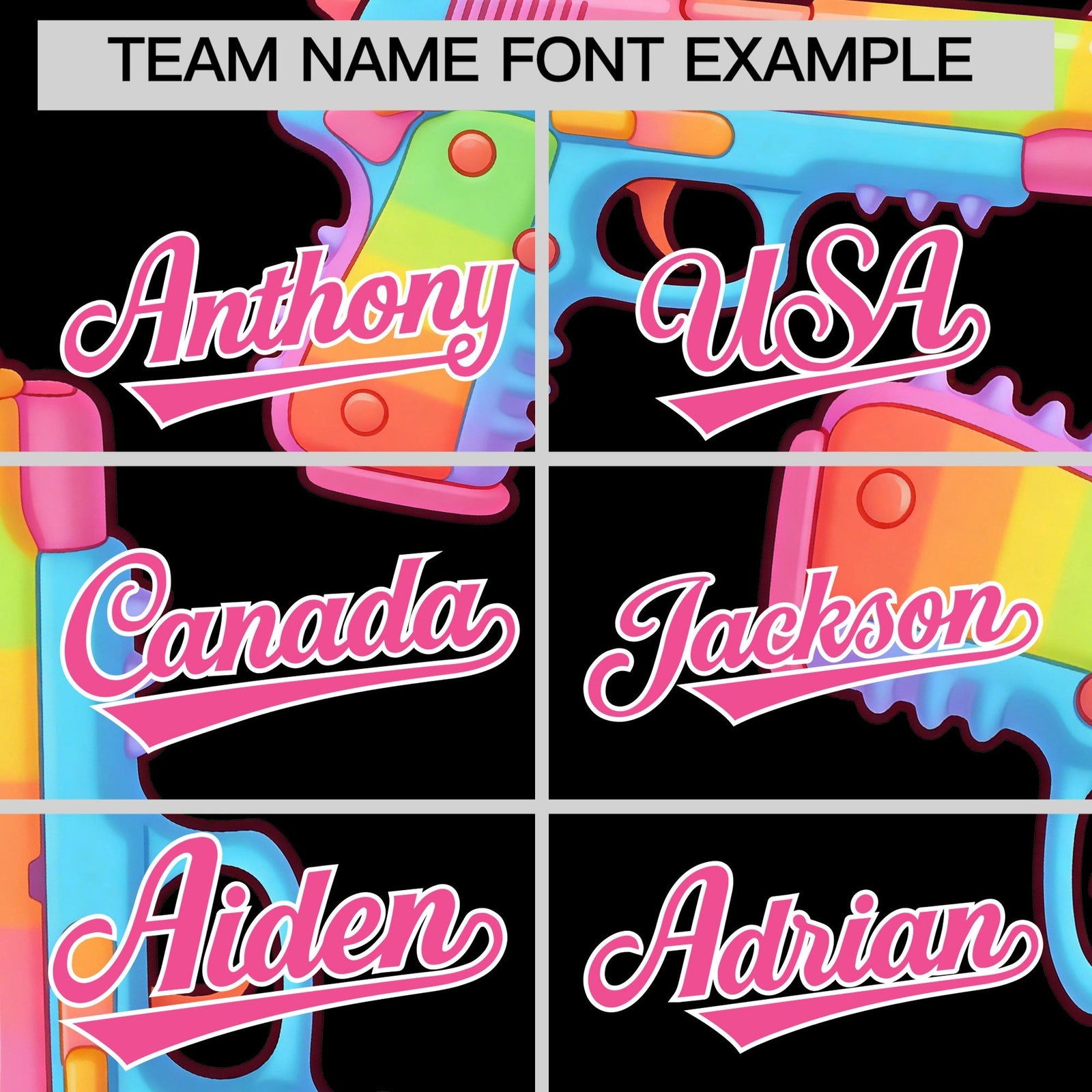 Custom Youth Baseball Jersey Black Pink Sugar-Coated Firepower Graffiti Pattern Hip-hop