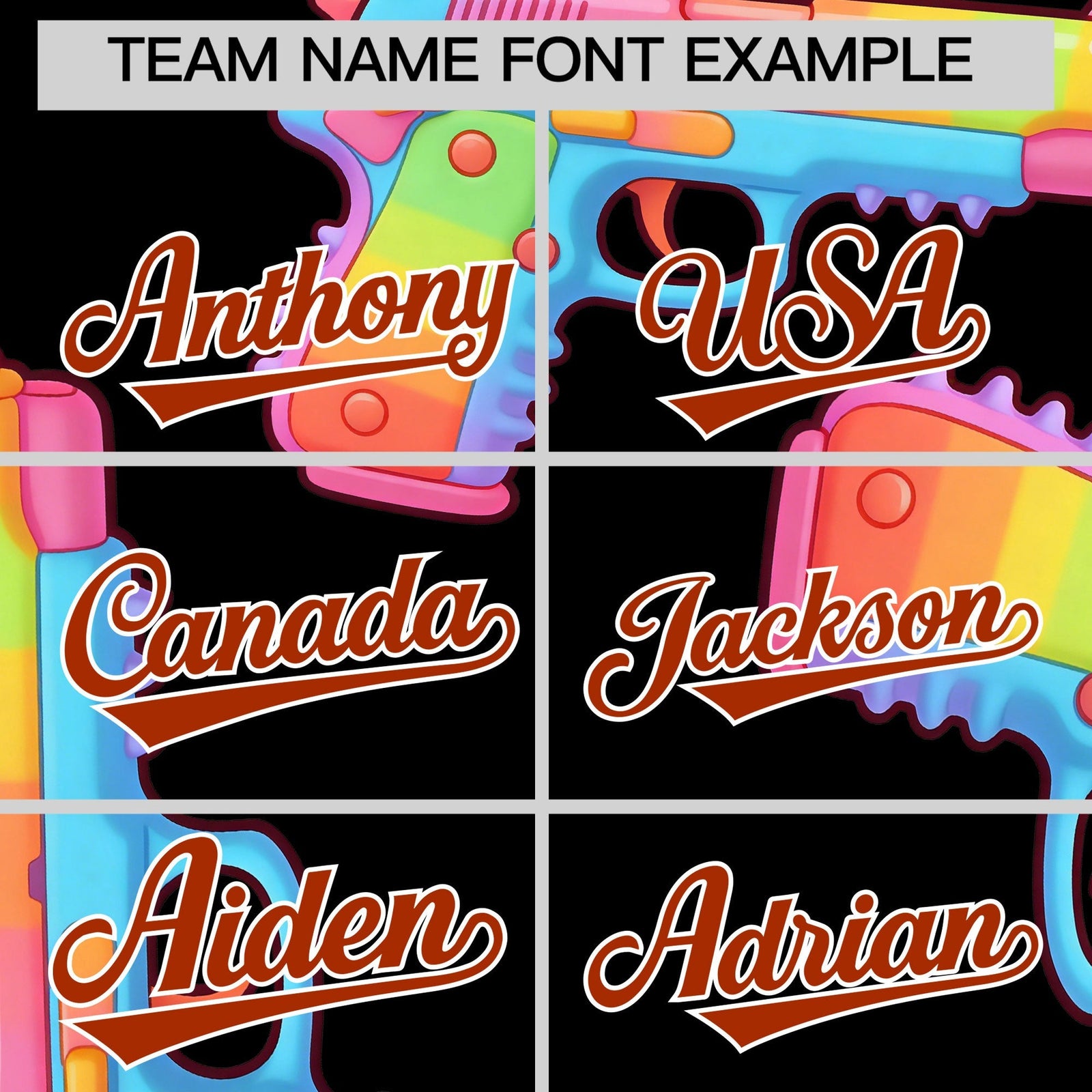 Custom Youth Baseball Jersey Black Dark Orange Sugar-Coated Firepower Graffiti Pattern Urban Fashion