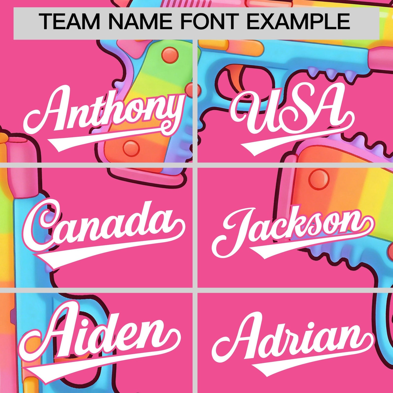 Custom Youth Baseball Jersey Pink White Sugar-Coated Firepower Graffiti Pattern Urban Fashion