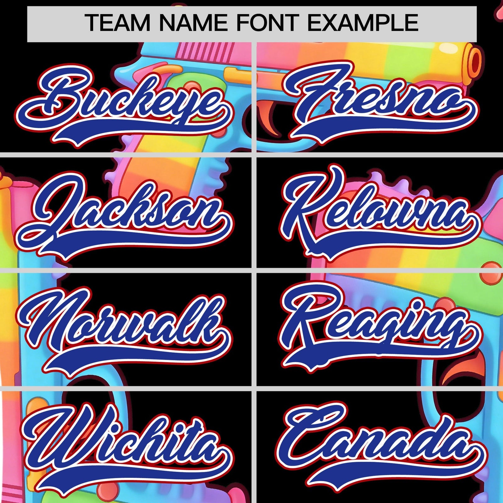 Custom Youth Baseball Jersey Black Royal Blue Sugar-Coated Firepower Graffiti Pattern Street Style