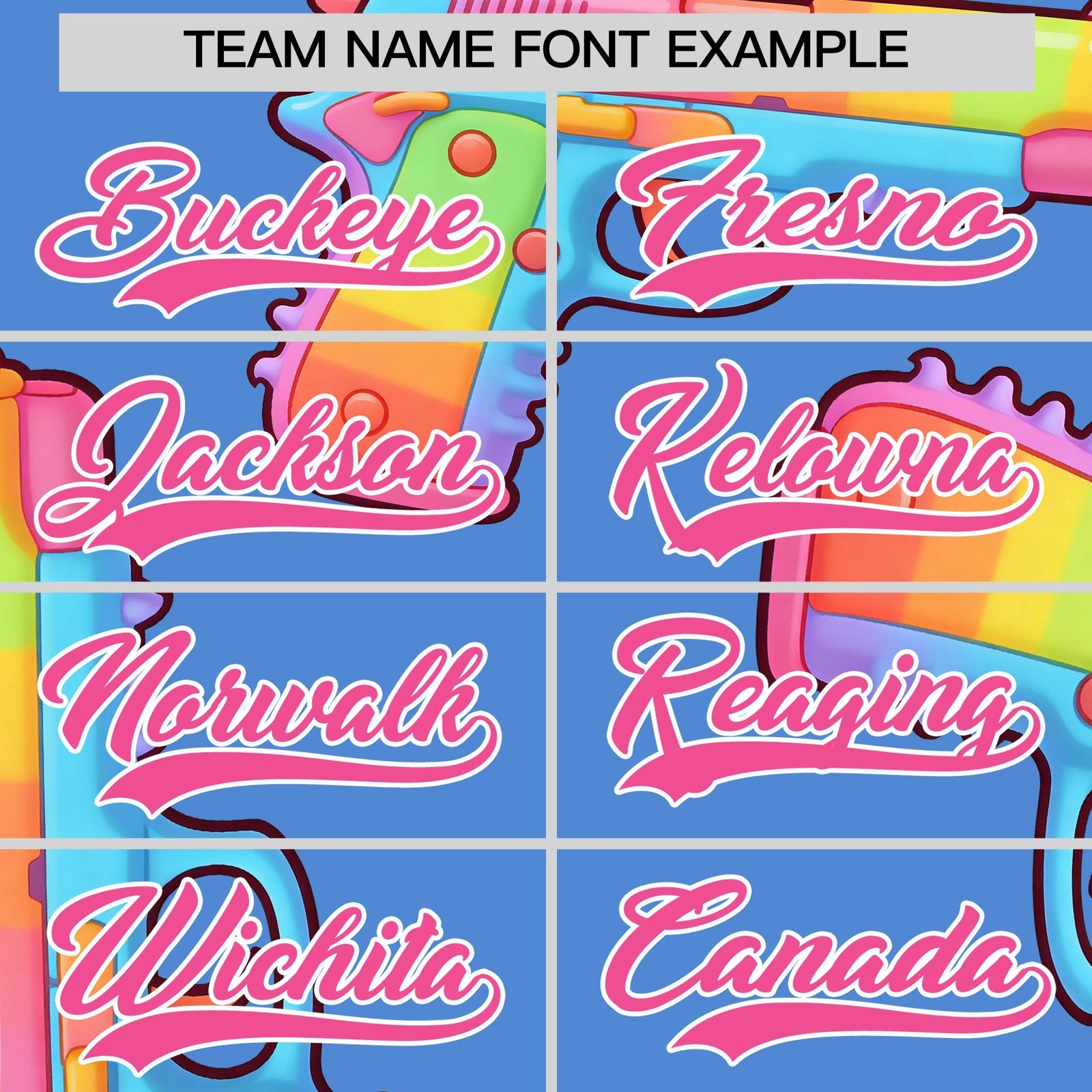 Custom Youth Baseball Jersey Powder Blue Pink Sugar-Coated Firepower Graffiti Pattern Urban Fashion