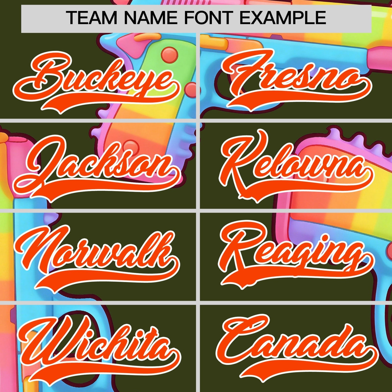 Custom Youth Baseball Jersey Olive Orange Sugar-Coated Firepower Graffiti Pattern Hip-hop